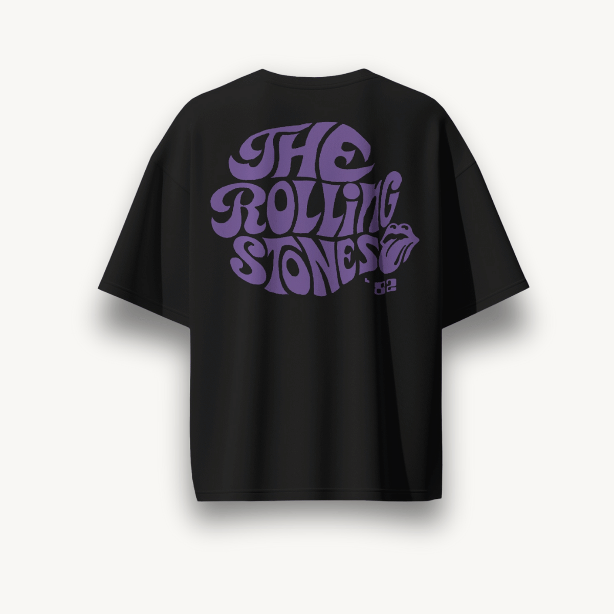 The Rolling Stones Logo Black Oversized Tee – The Noise Culture The Rolling Stones Logo Black Oversized Tee – The Noise Culture