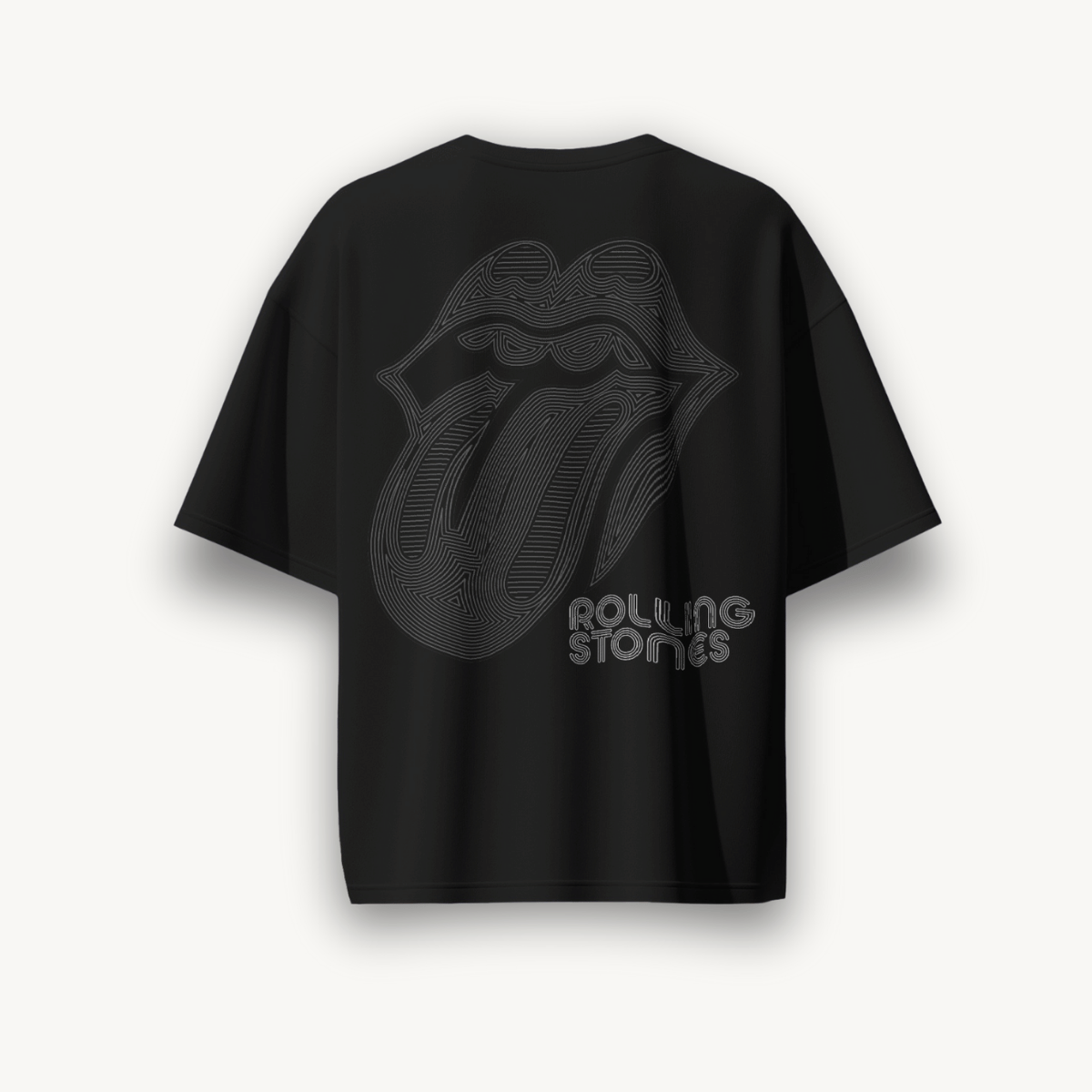 The Rolling Stones Tongue Black Oversized Tee – The Noise Culture The Rolling Stones Tongue Black Oversized Tee – The Noise Culture