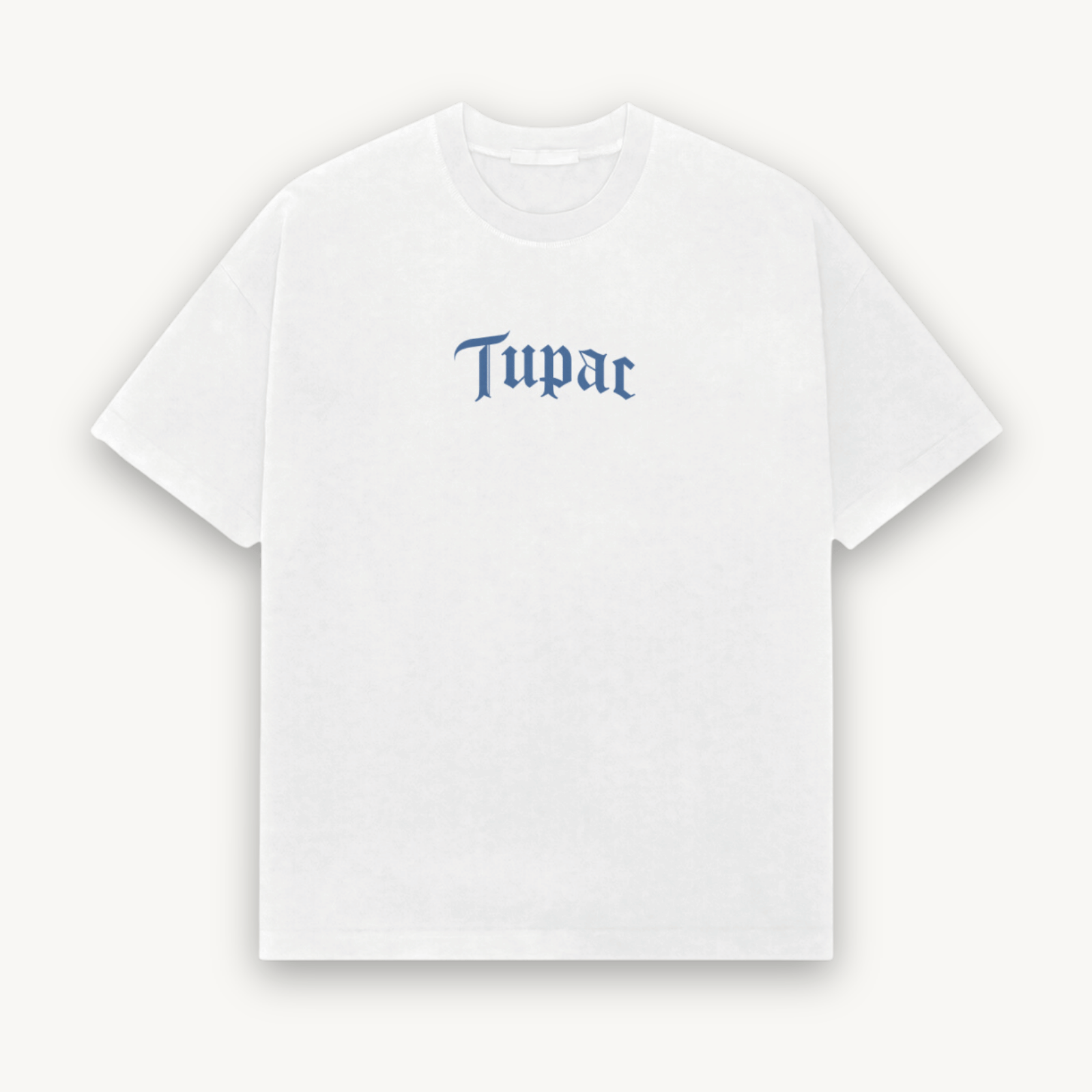 2Pac Me Against White Relaxed Tee