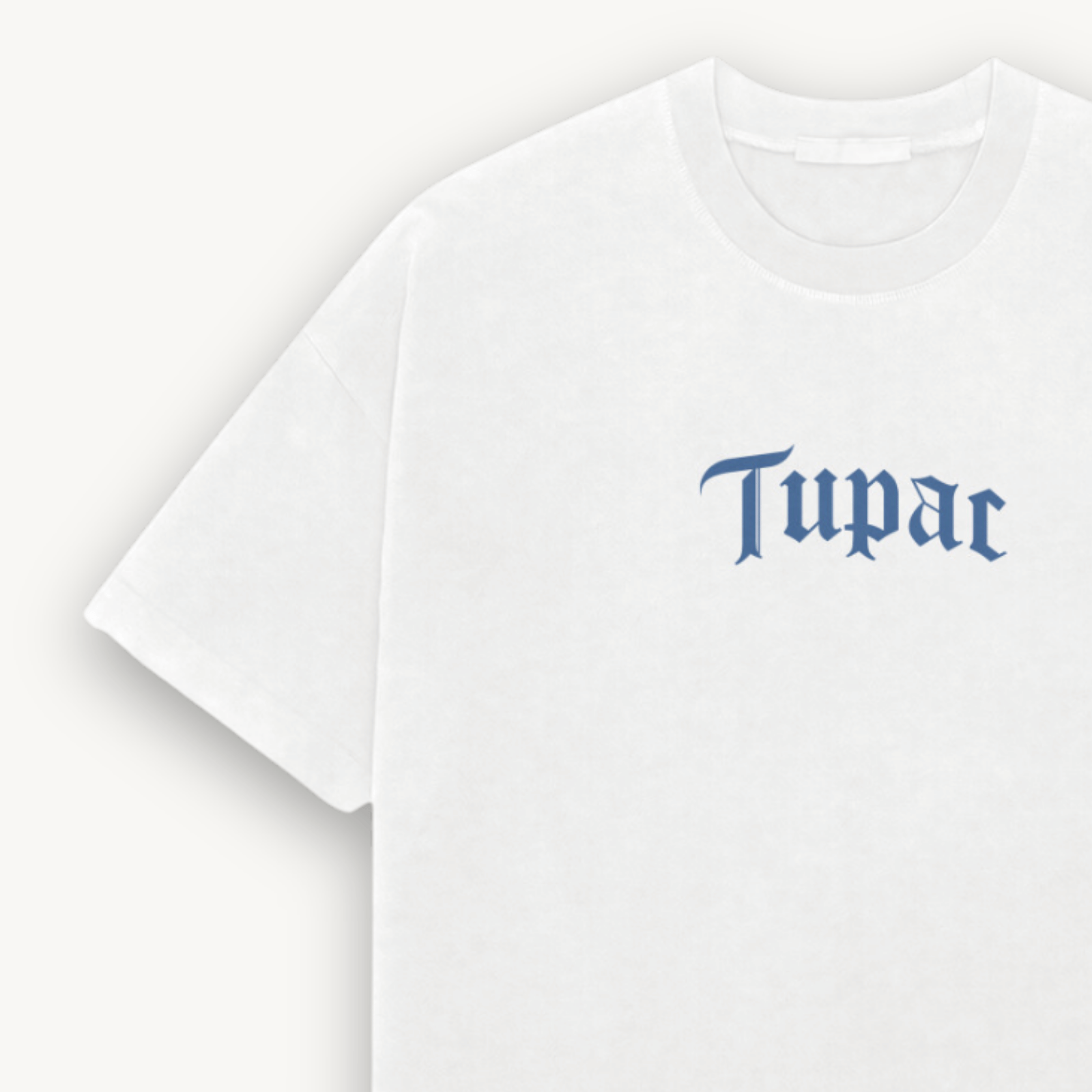 2Pac Me Against White Relaxed Tee