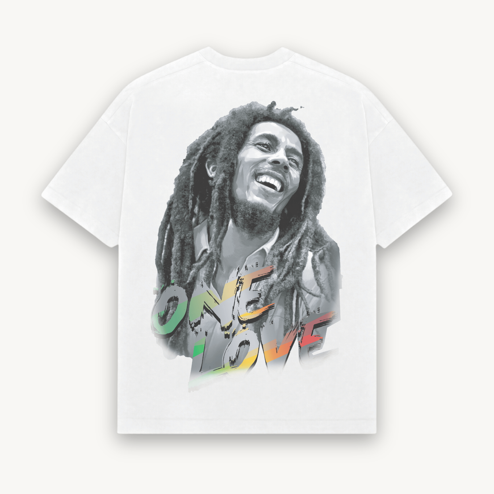 Bob Marley One Love White Relaxed Tee