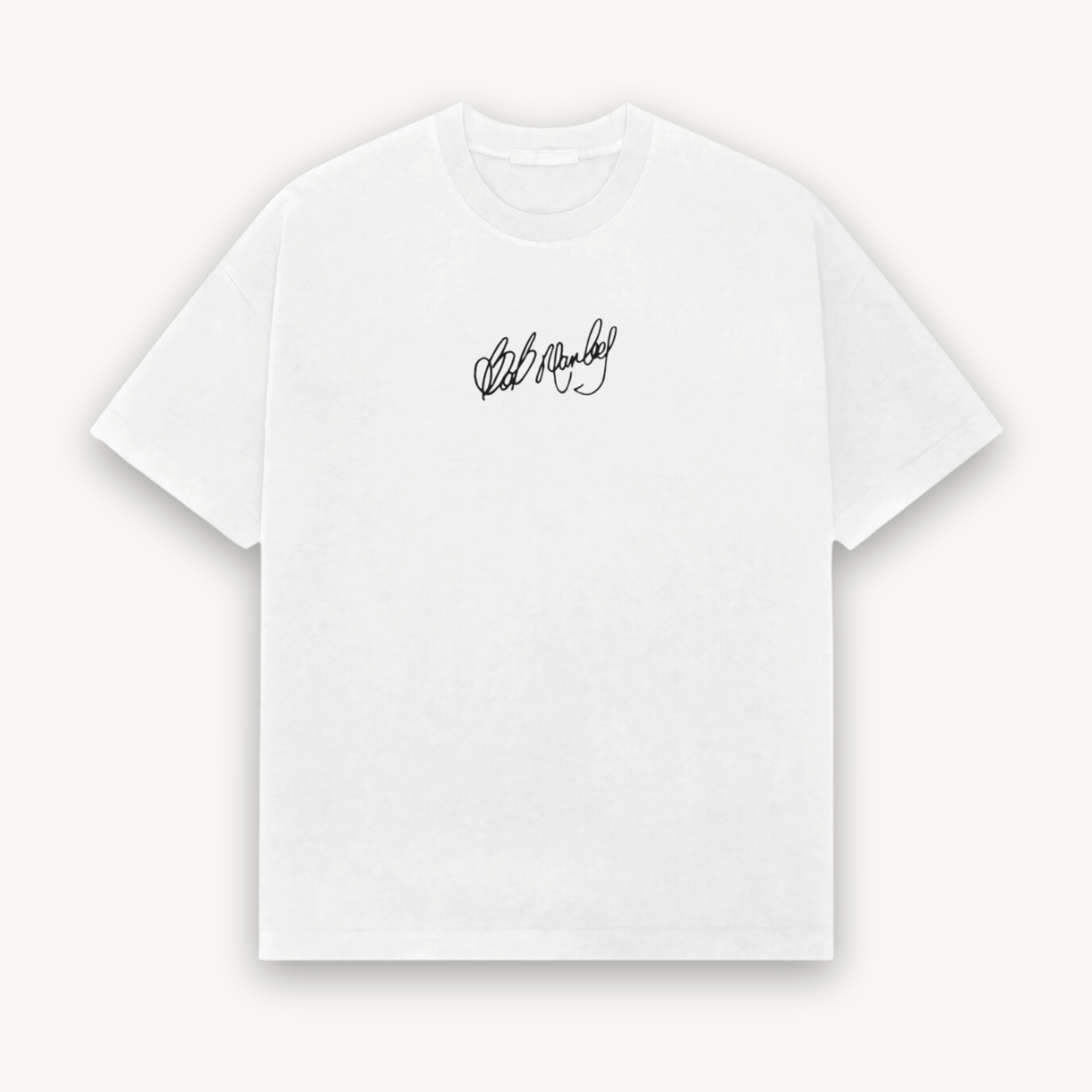 Bob Marley Feel Alright White Relaxed Tee