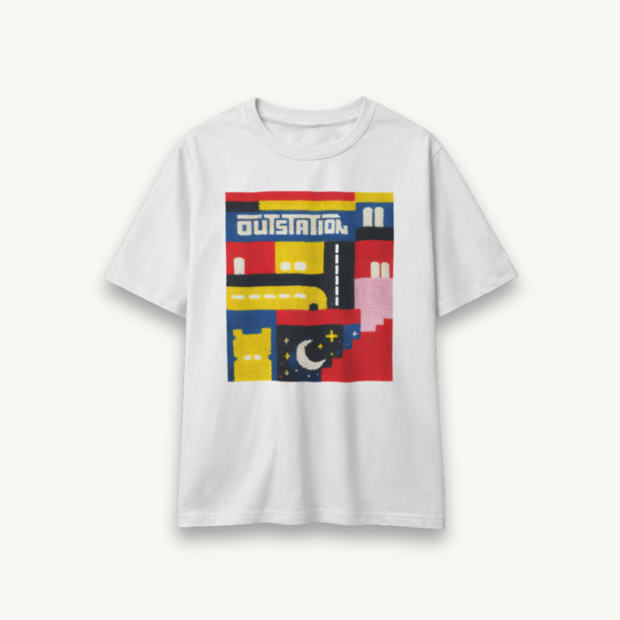 OutStation Journey White Regular Tee