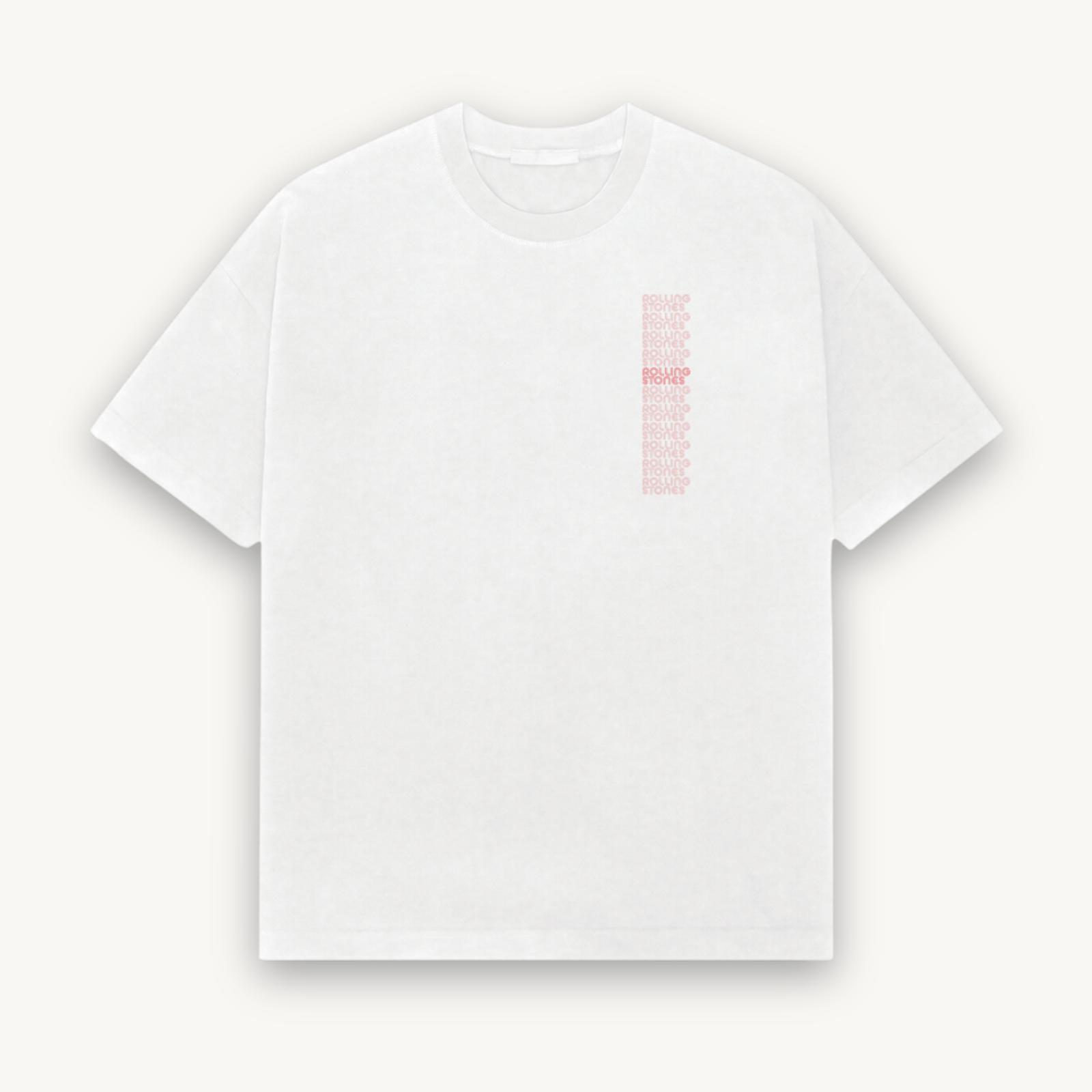 The Rolling Stones Tongue White Relaxed Tee