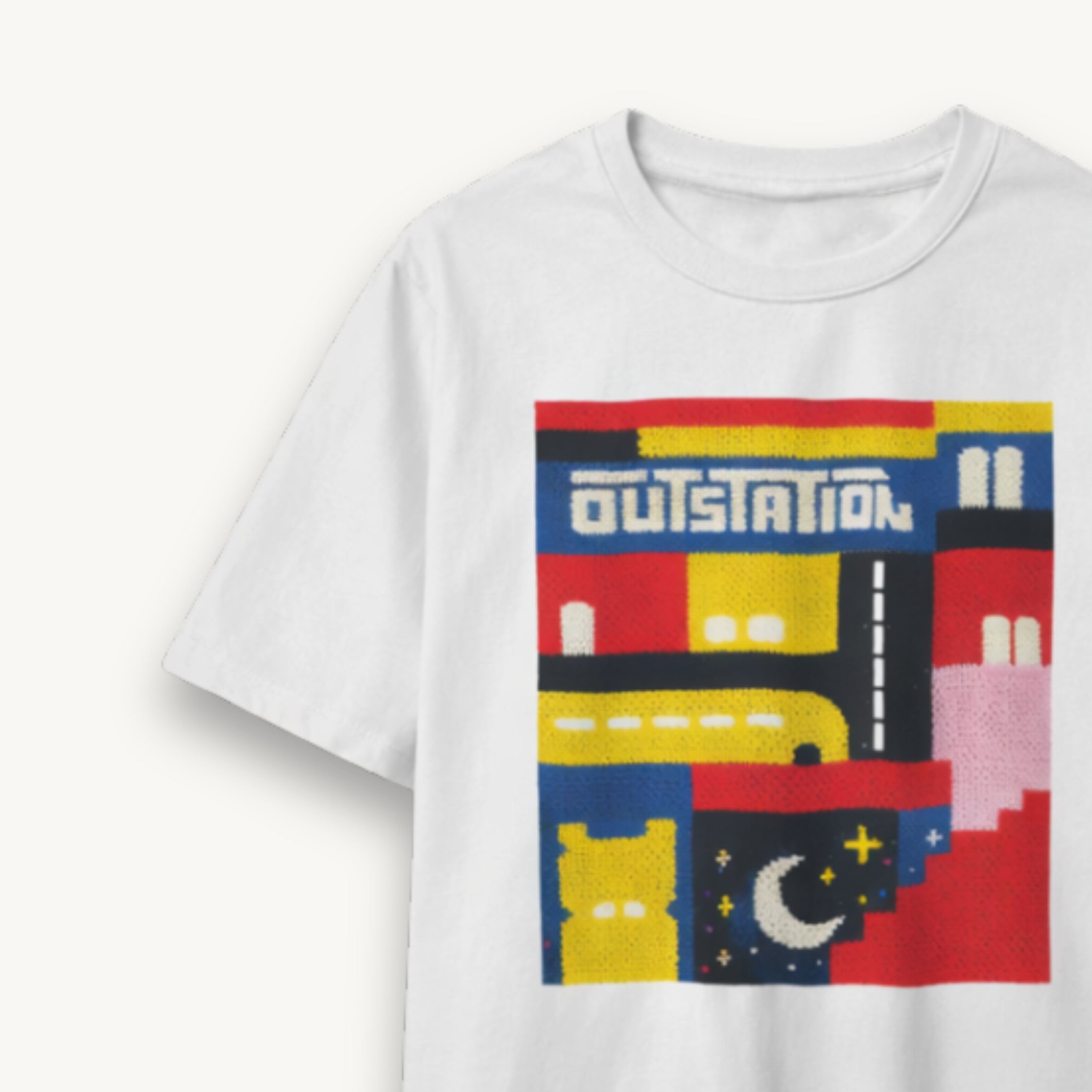 OutStation Journey White Regular Tee