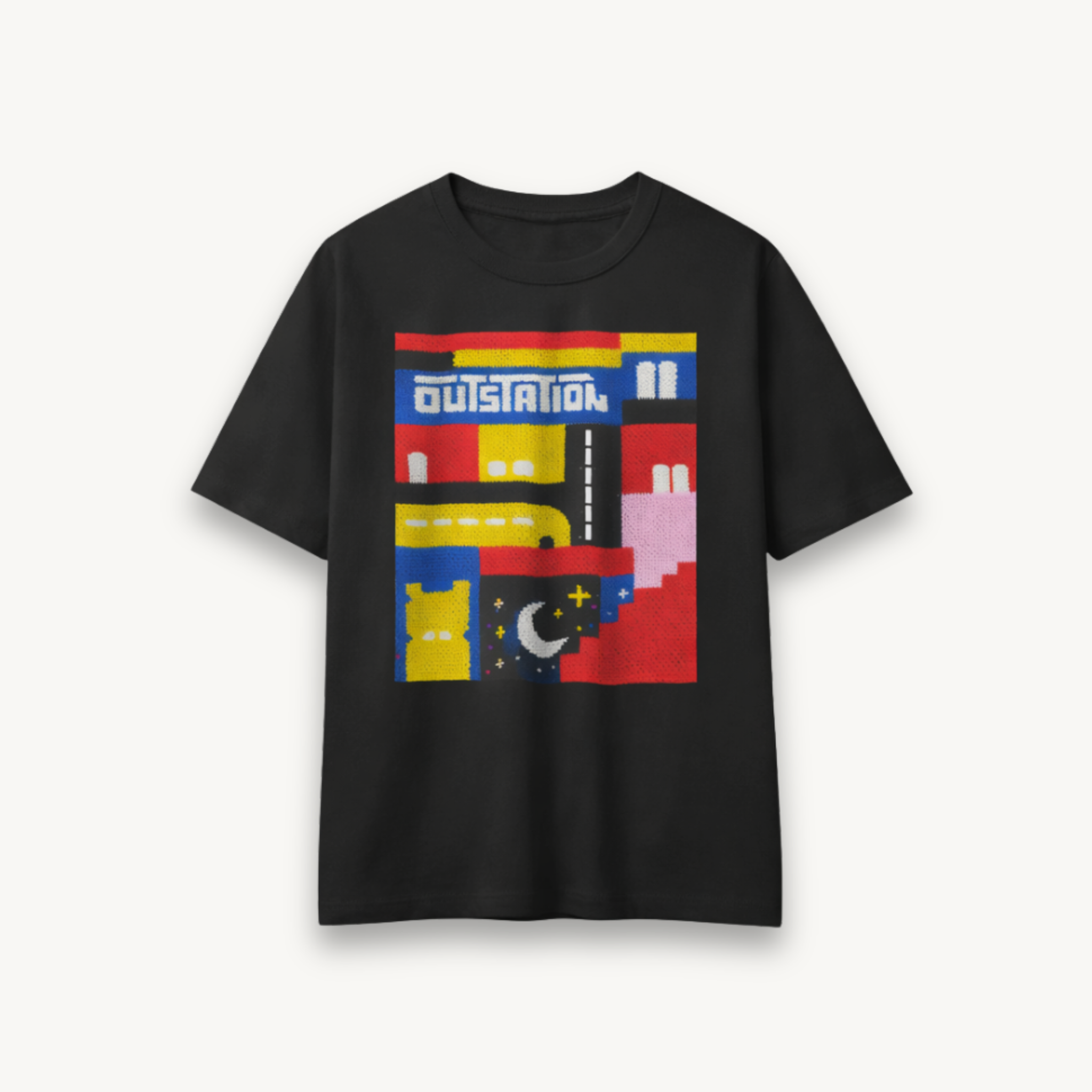 OutStation Journey Black Regular Tee