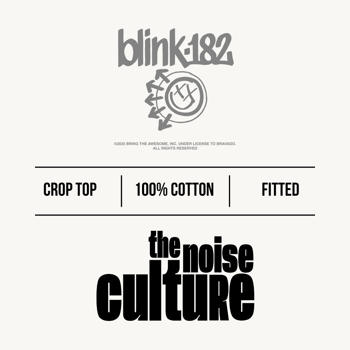 Blink-182 ‰ÛÏPop Disaster Tour Black Crop Top