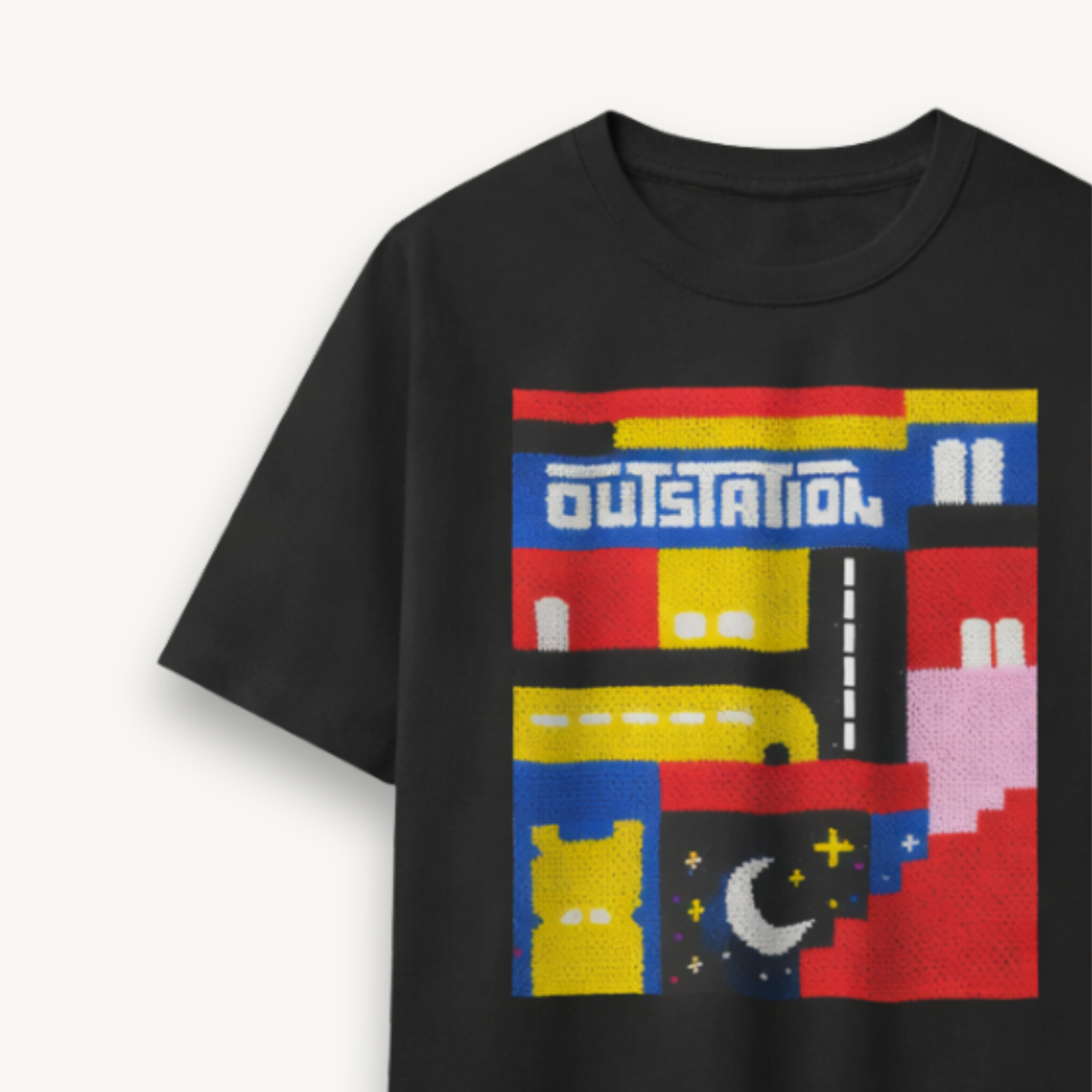 OutStation Journey Black Regular Tee