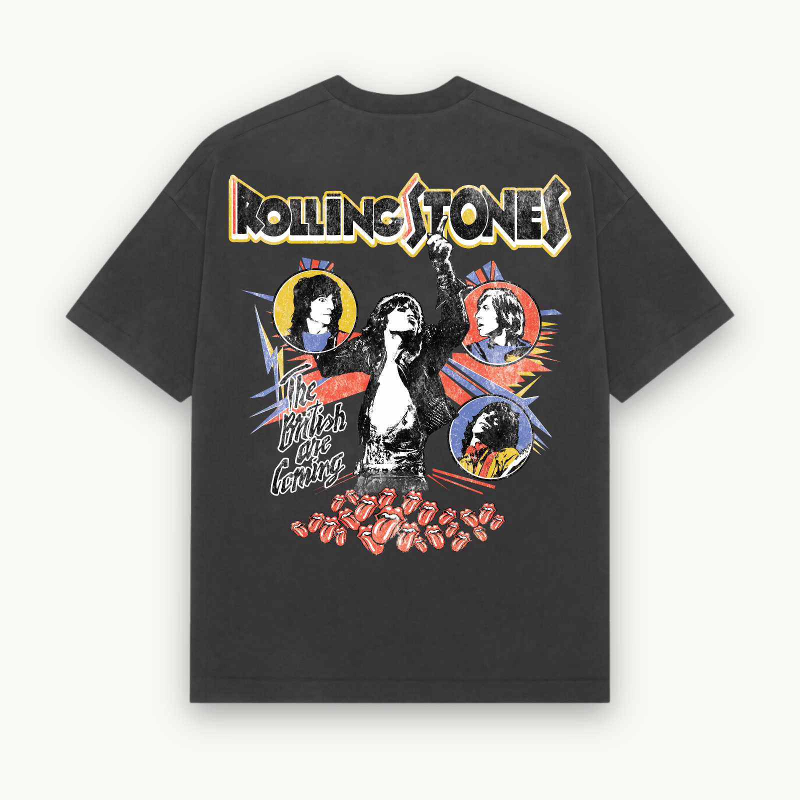 The Rolling Stones Vintage Black Relaxed Tee