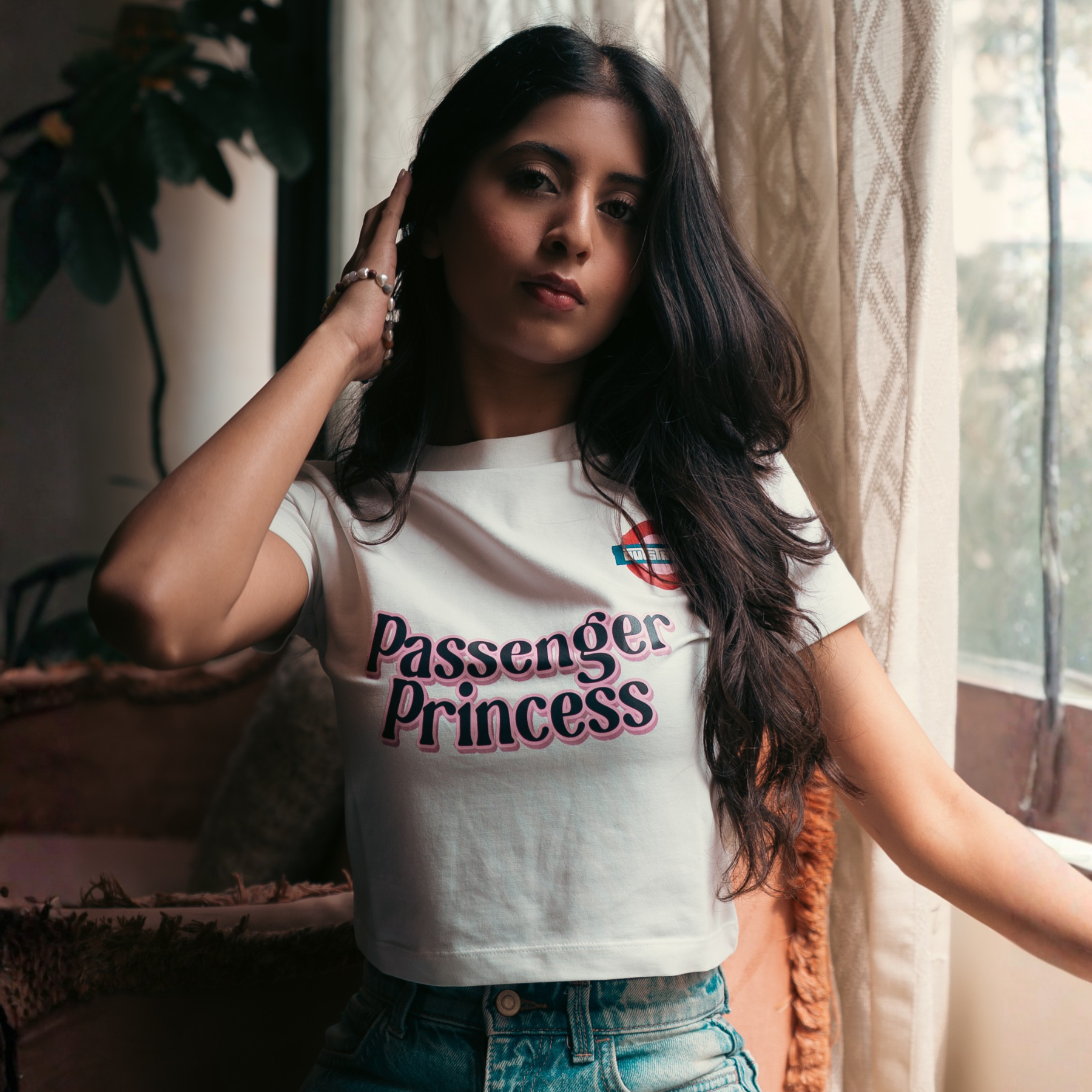 OutStation Passenger Princess White Crop Top