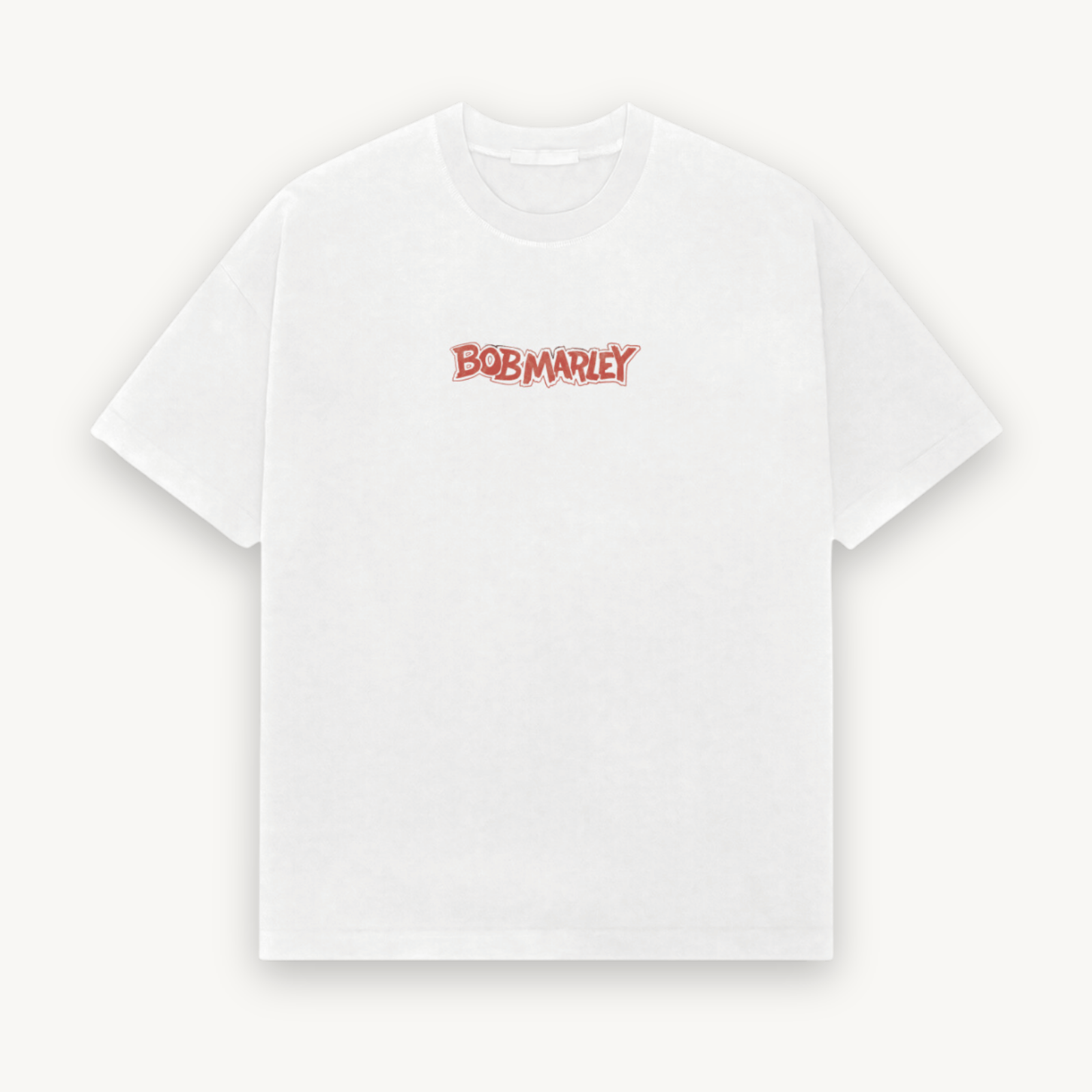 Bob Marley Hand Style White Relaxed Tee