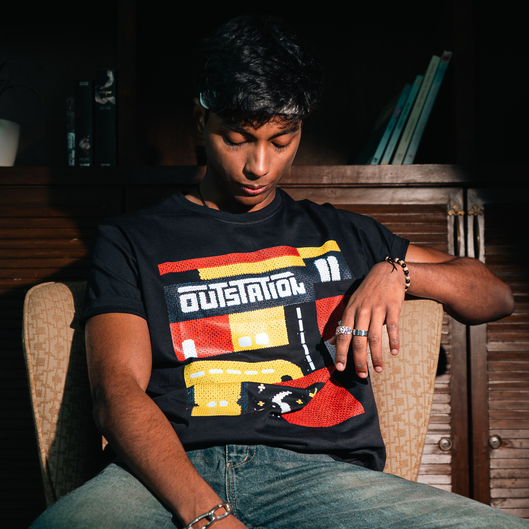 OutStation Journey Black Regular Tee