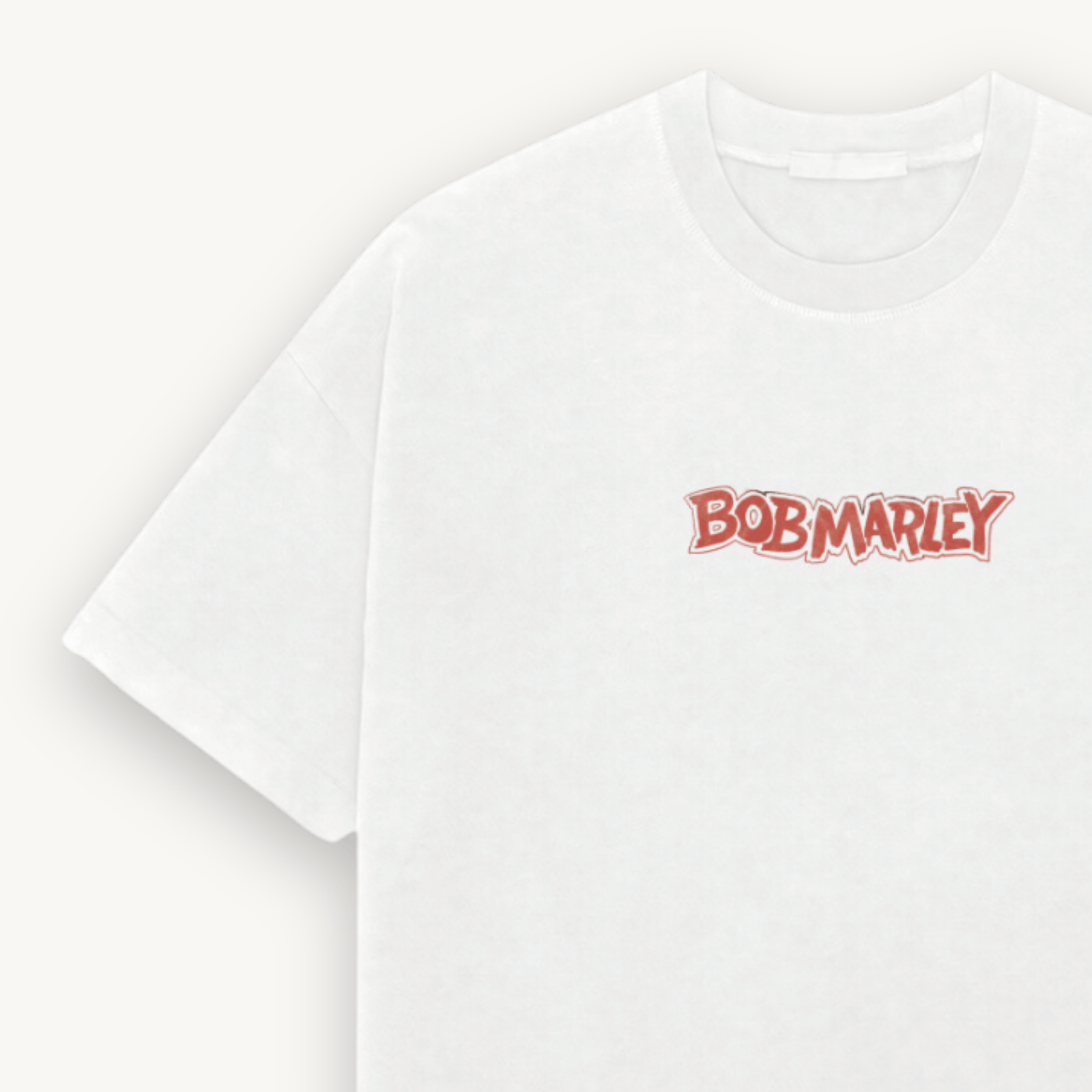 Bob Marley Hand Style White Relaxed Tee