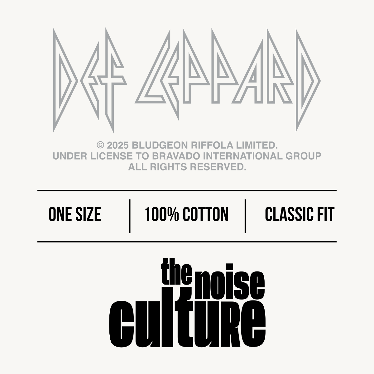 Def Leppard Logo India '26 Baseball Black Cap