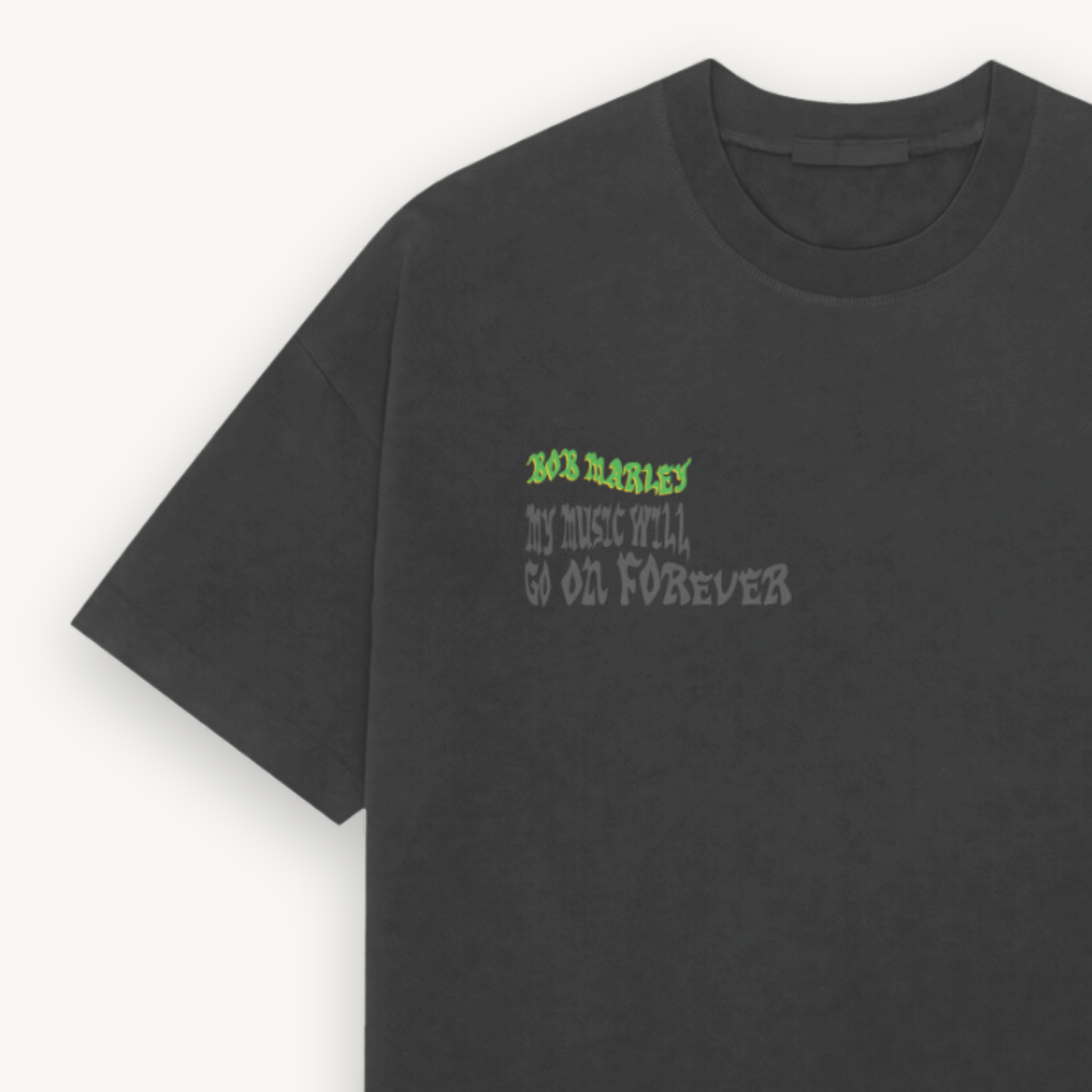 Bob Marley Forever Black Relaxed Tee