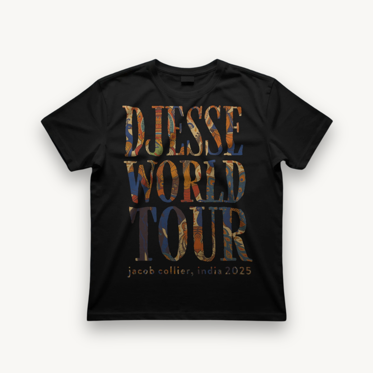 Jacob Collier Djesse World Tour India '25 Black Regular Tee