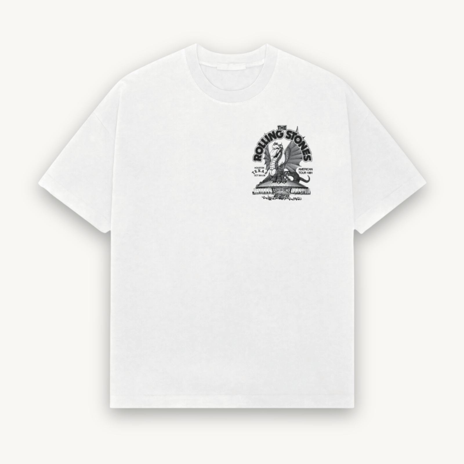 The Rolling Stones Huston White Relaxed Tee