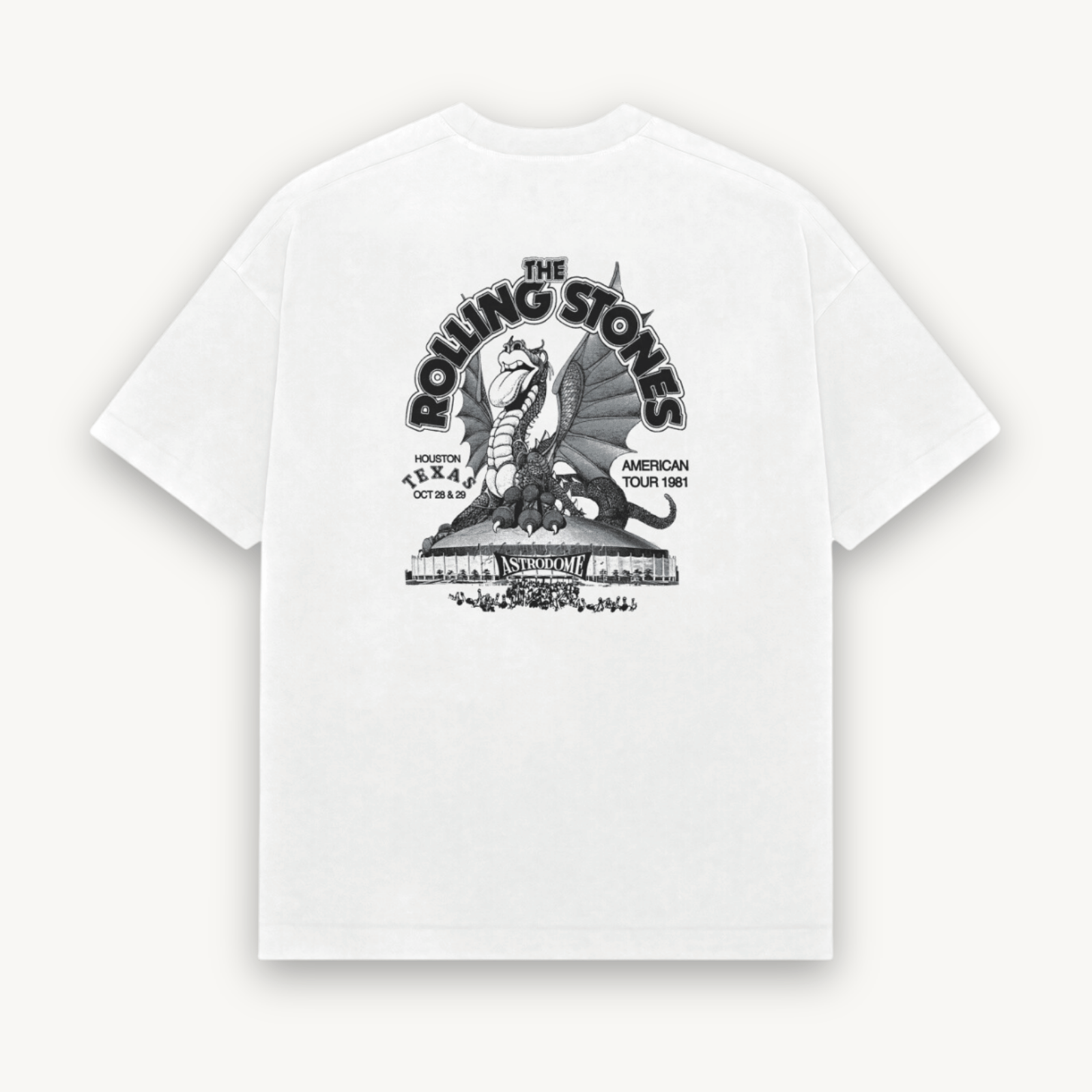 The Rolling Stones Huston White Relaxed Tee
