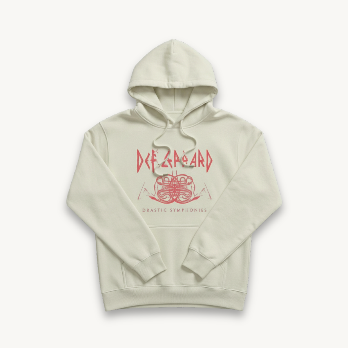 Def Leppard Symphony Logo White Hoodie