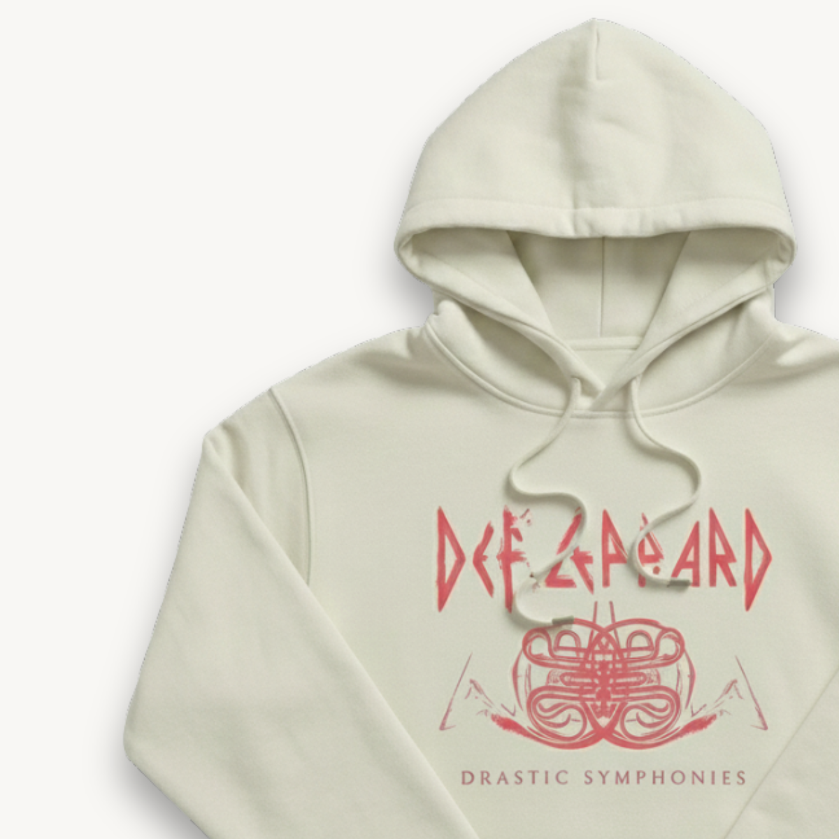 Def Leppard Symphony Logo White Hoodie