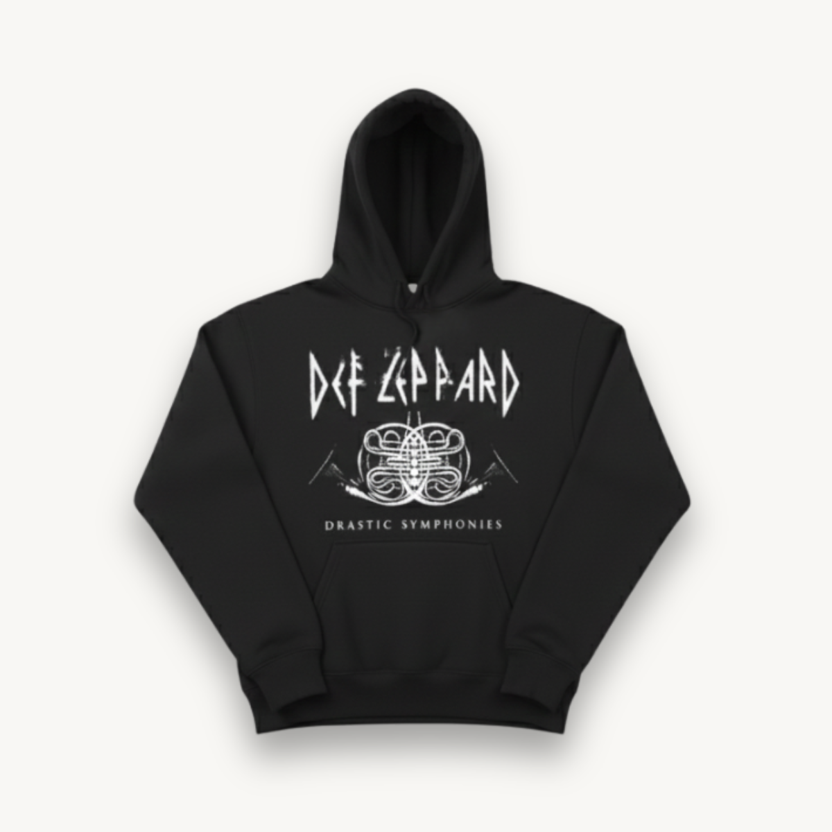 Def Leppard Symphony Logo Black Hoodie