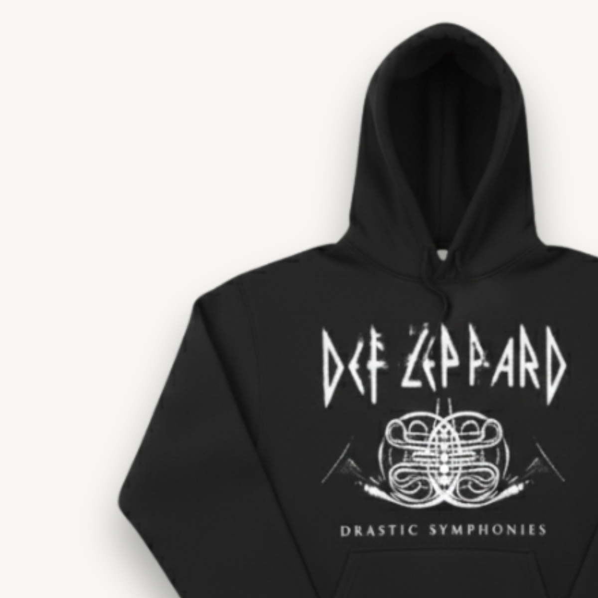 Def Leppard Symphony Logo Black Hoodie