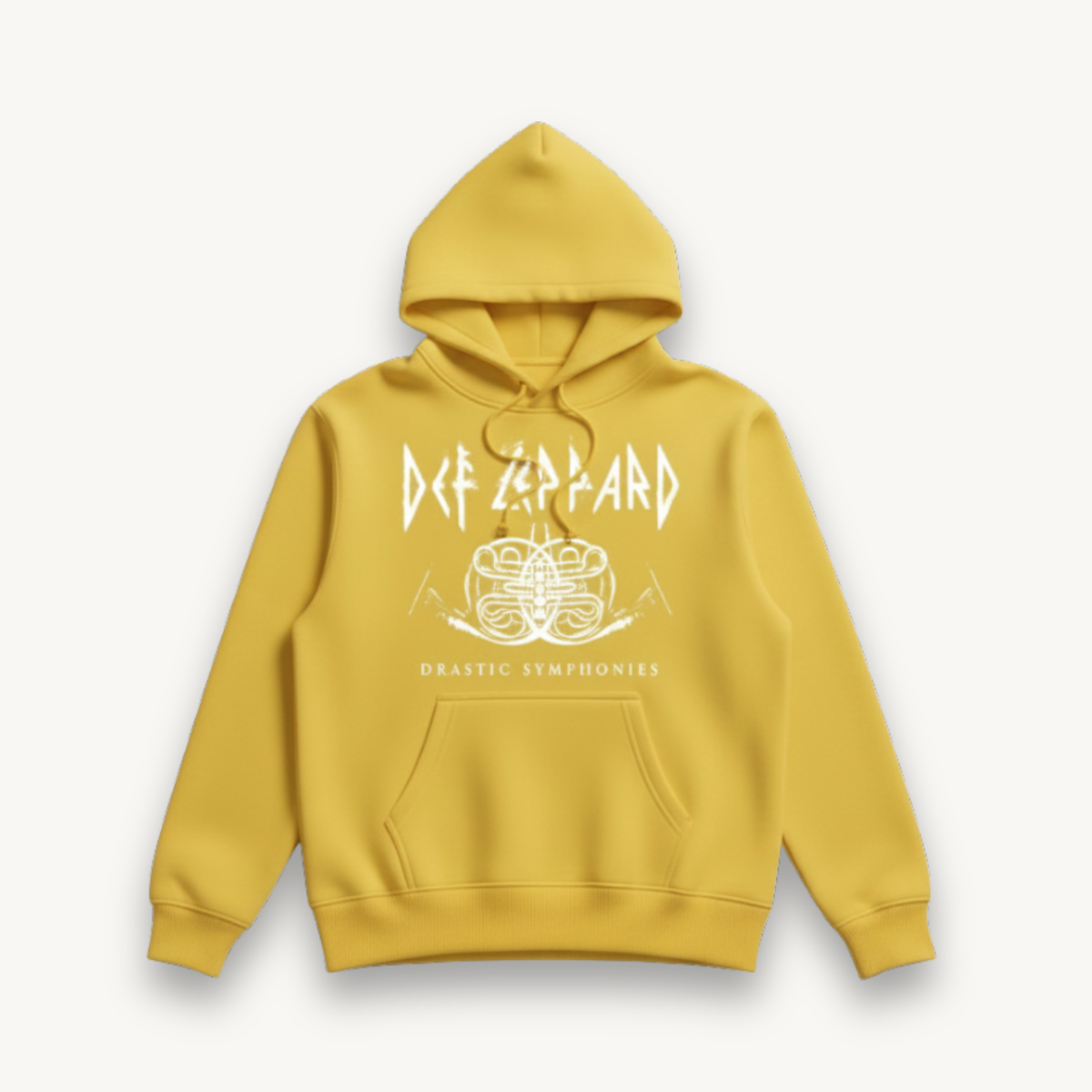 Def Leppard Symphony Logo Mustard Hoodie