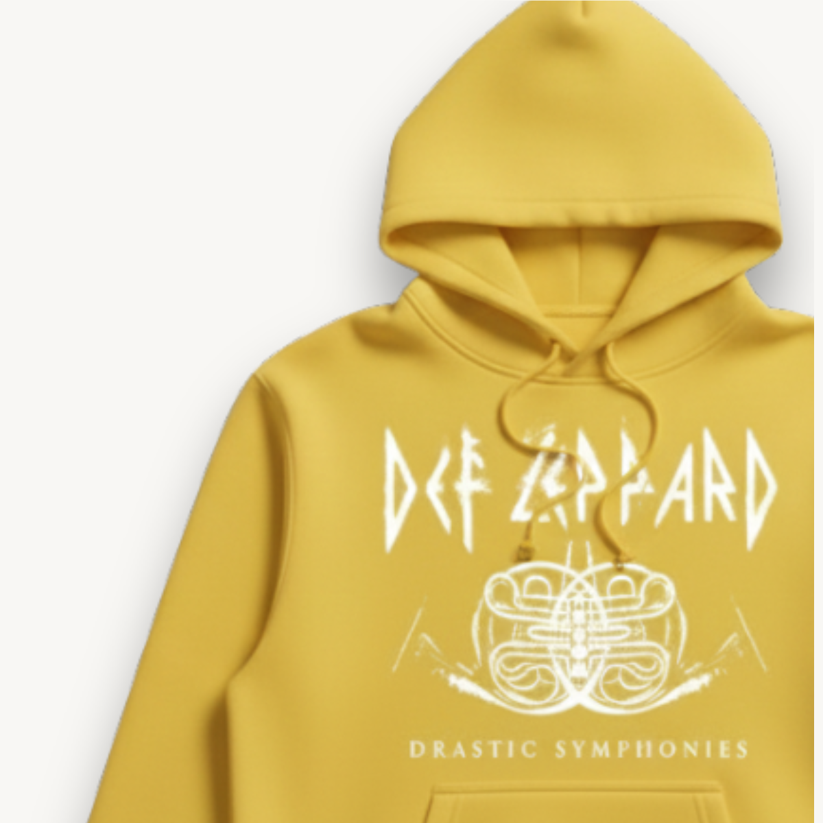 Def Leppard Symphony Logo Mustard Hoodie