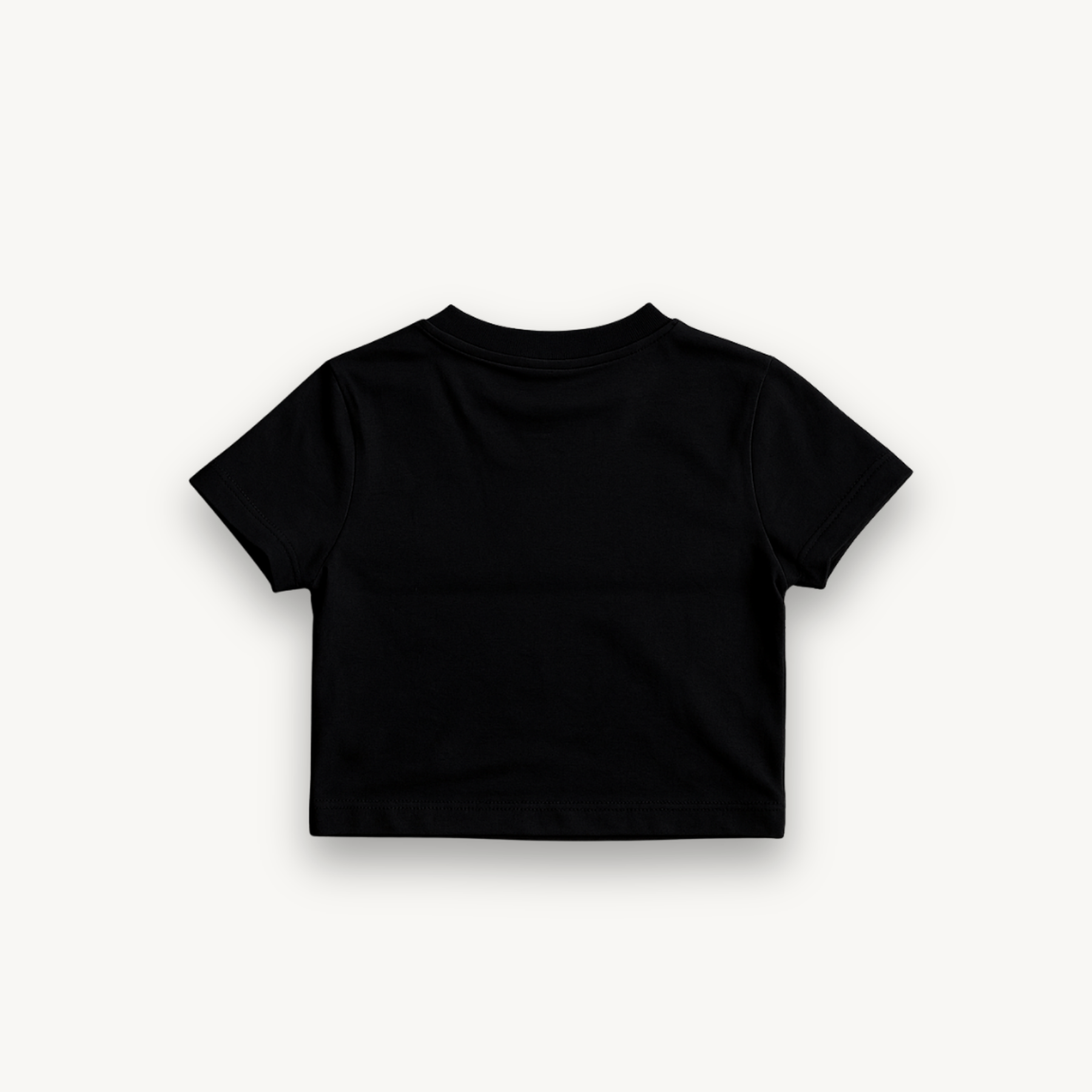 Def Leppard Logo India '26 Black Crop Top