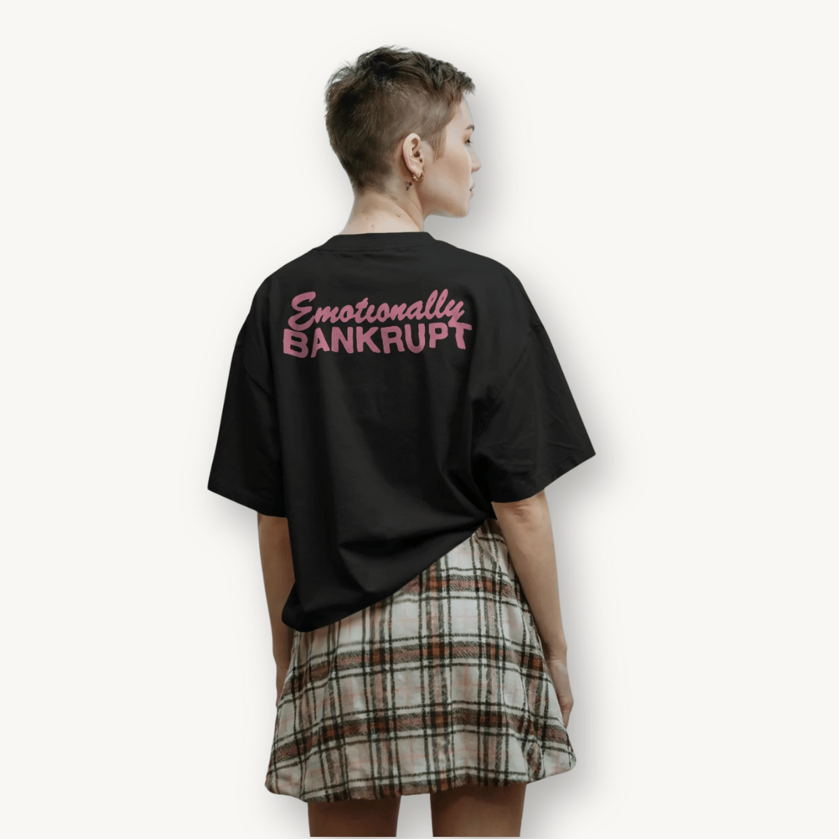 Selena Gomez Emotionally Bankrupt Black OS Tee