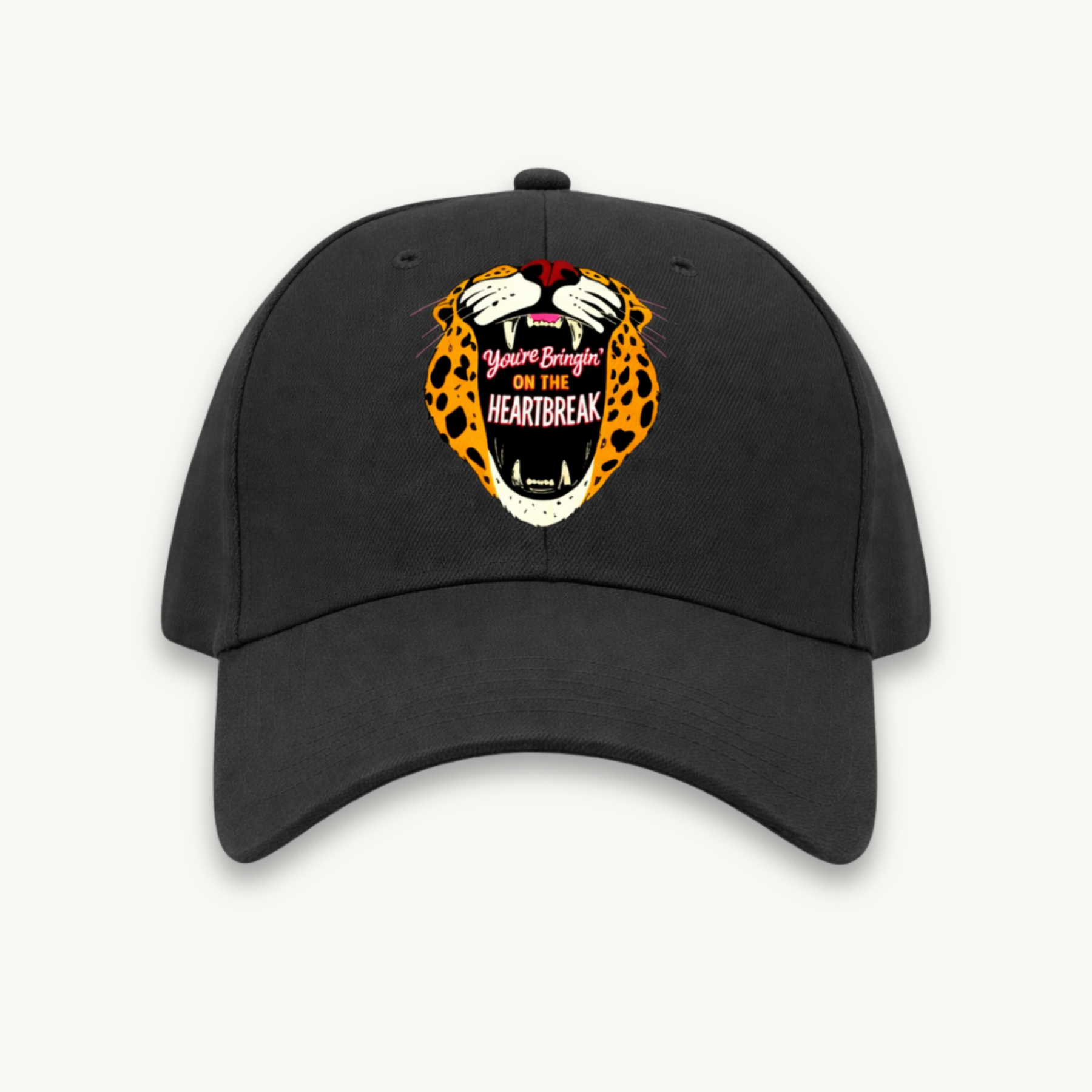 Def Leppard Bringin On The Heartbreak India '26 Baseball Black Cap