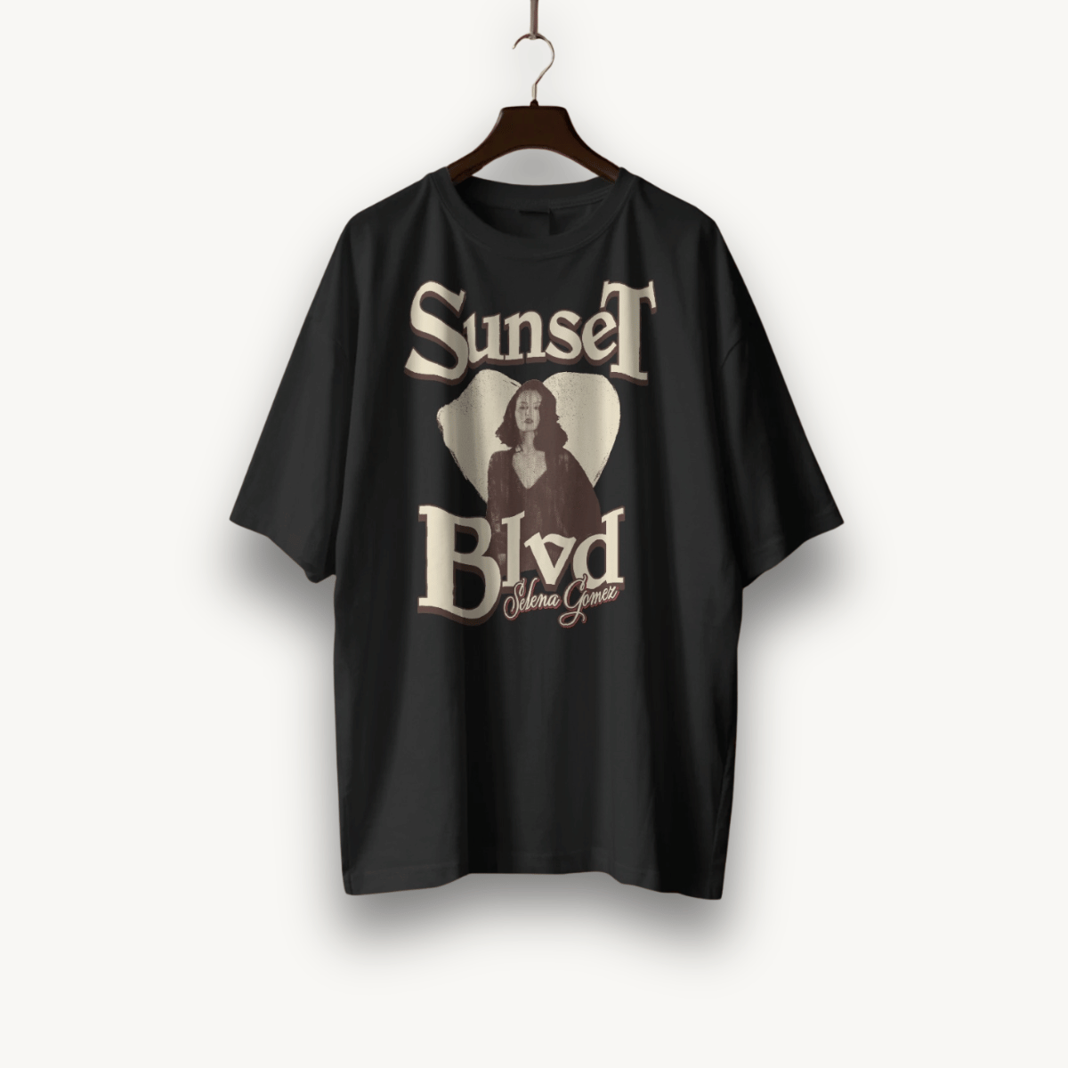 Selena Gomez Sunset Blvd. Black OS Tee