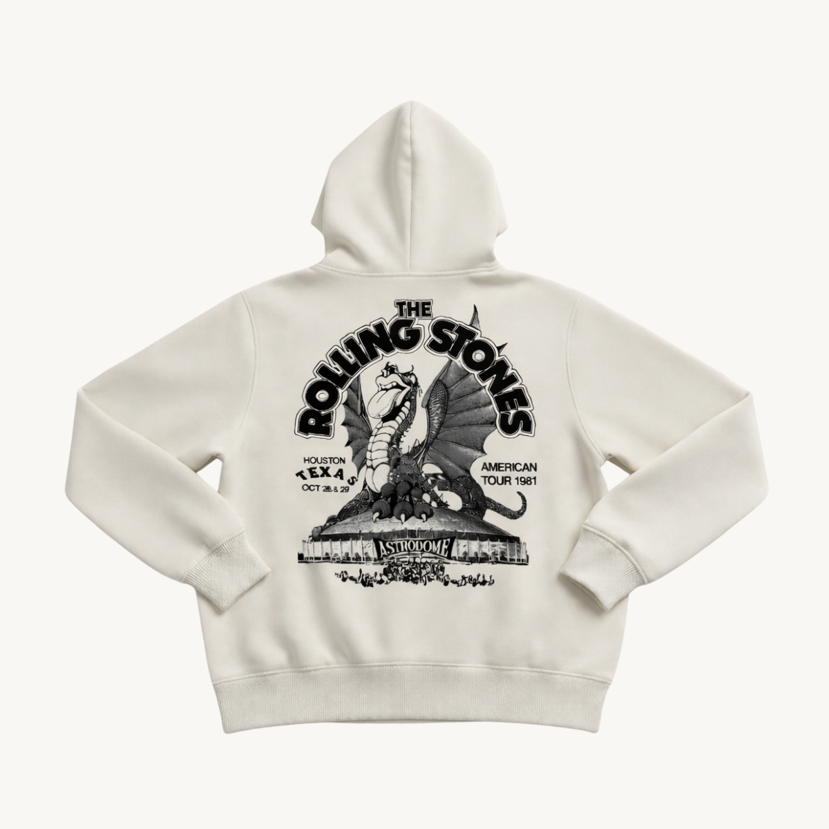 The Rolling Stones Huston White Hoodie