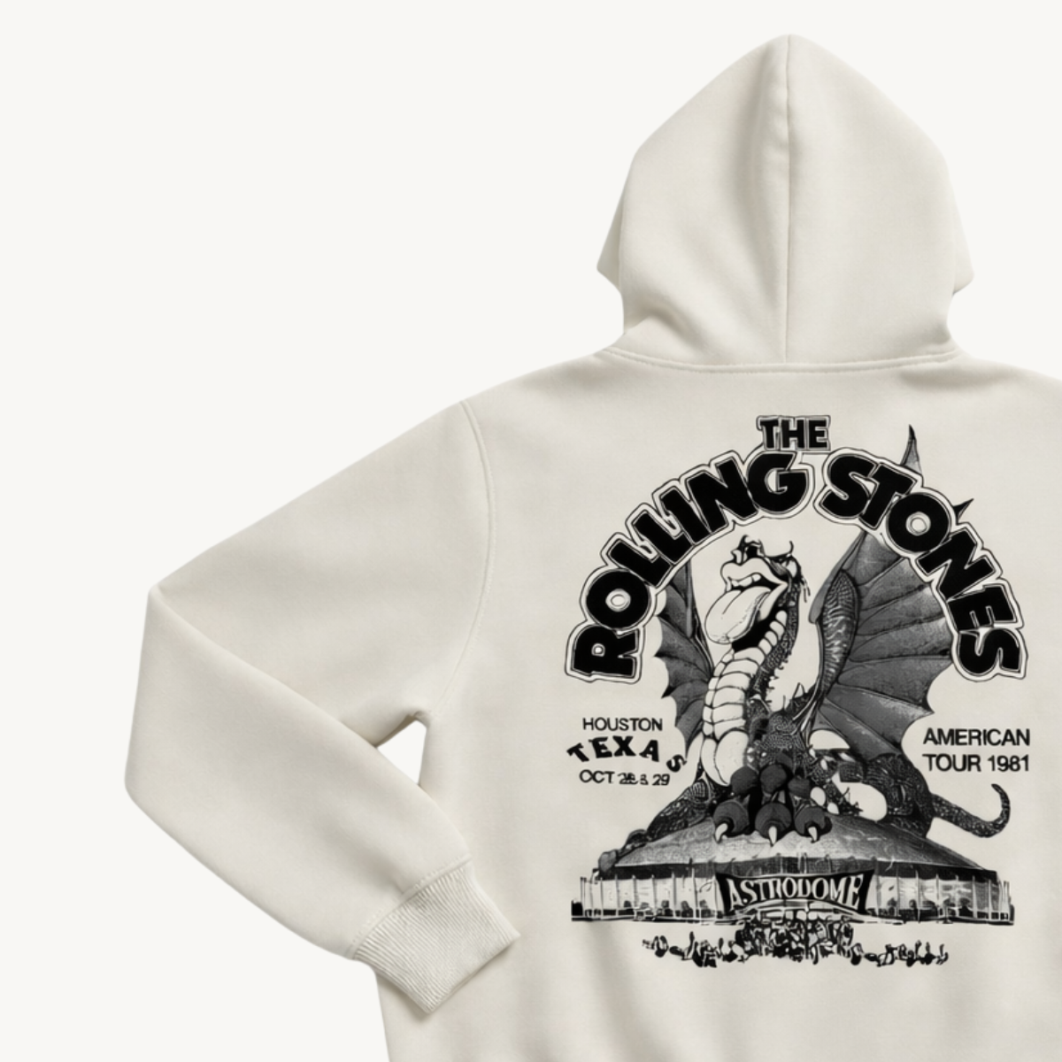 The Rolling Stones Huston White Hoodie
