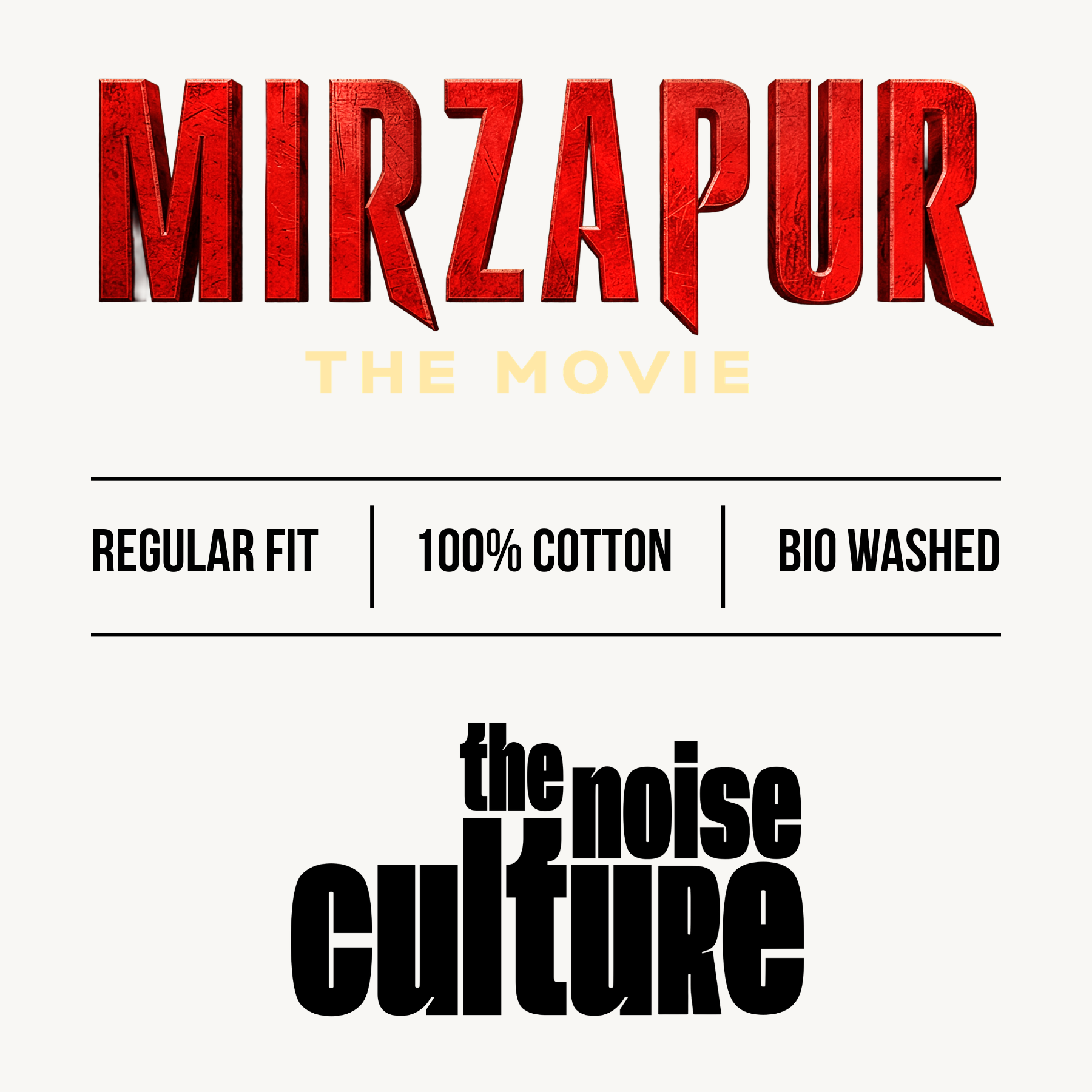 Mirzapur The Movie Jalwa Hai Humara Black Regular Tee