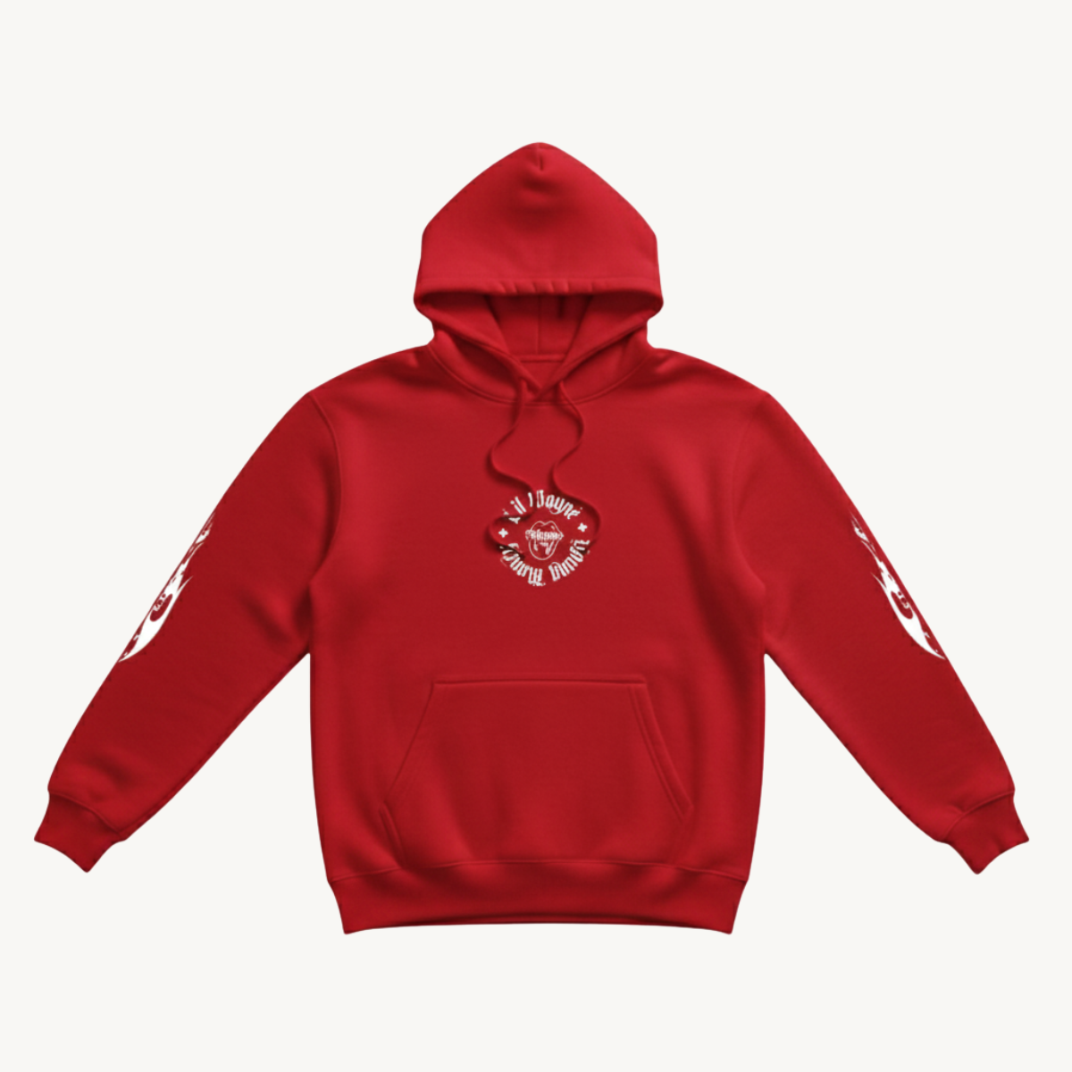 Lil Wayne Young Money Logo Red Hoodie