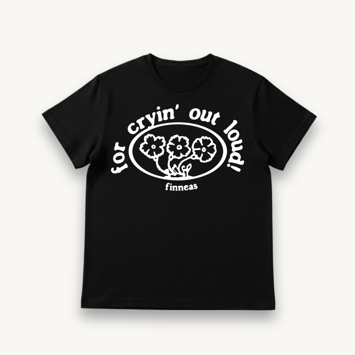 Finneas For Cryin’ Out Loud! Black Regular Tee