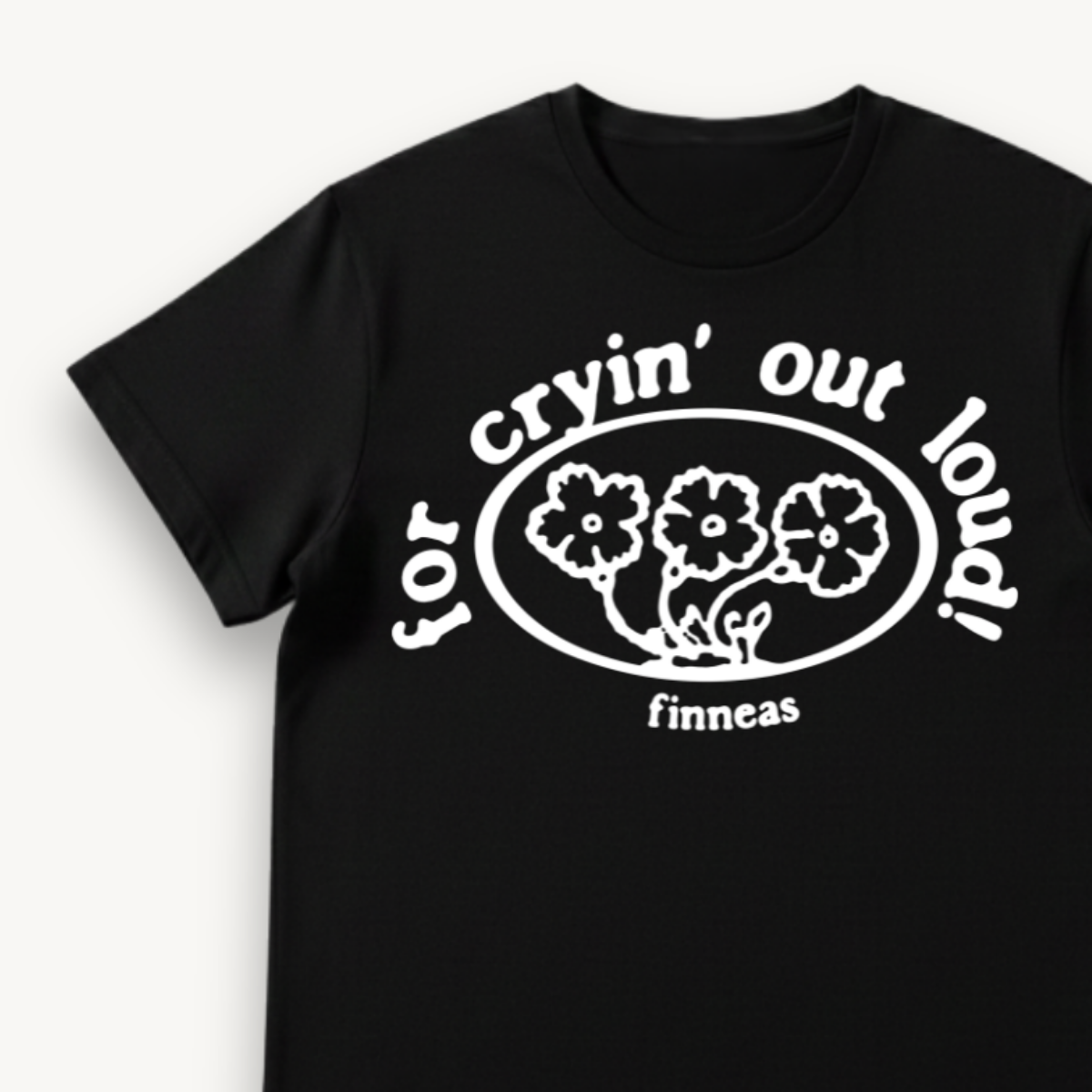 Finneas For Cryin’ Out Loud! Black Regular Tee