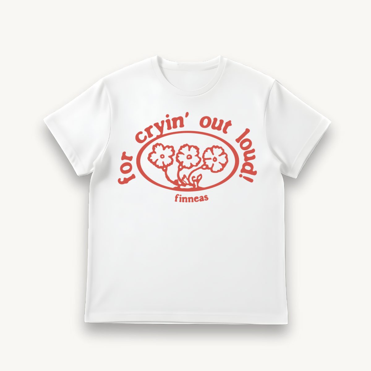 Finneas For Cryin’ Out Loud! White Regular Tee
