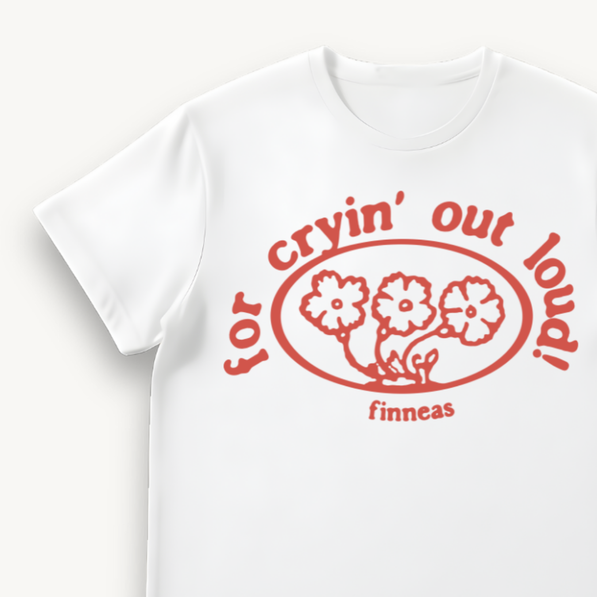 Finneas For Cryin’ Out Loud! White Regular Tee