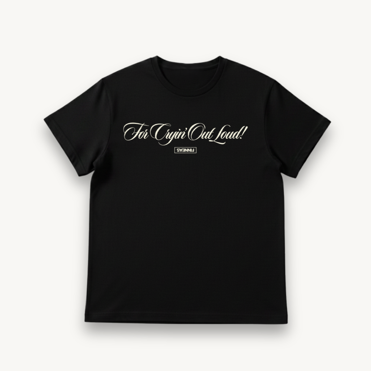 Finneas For Cryin’ Out Loud Script Black Regular Tee