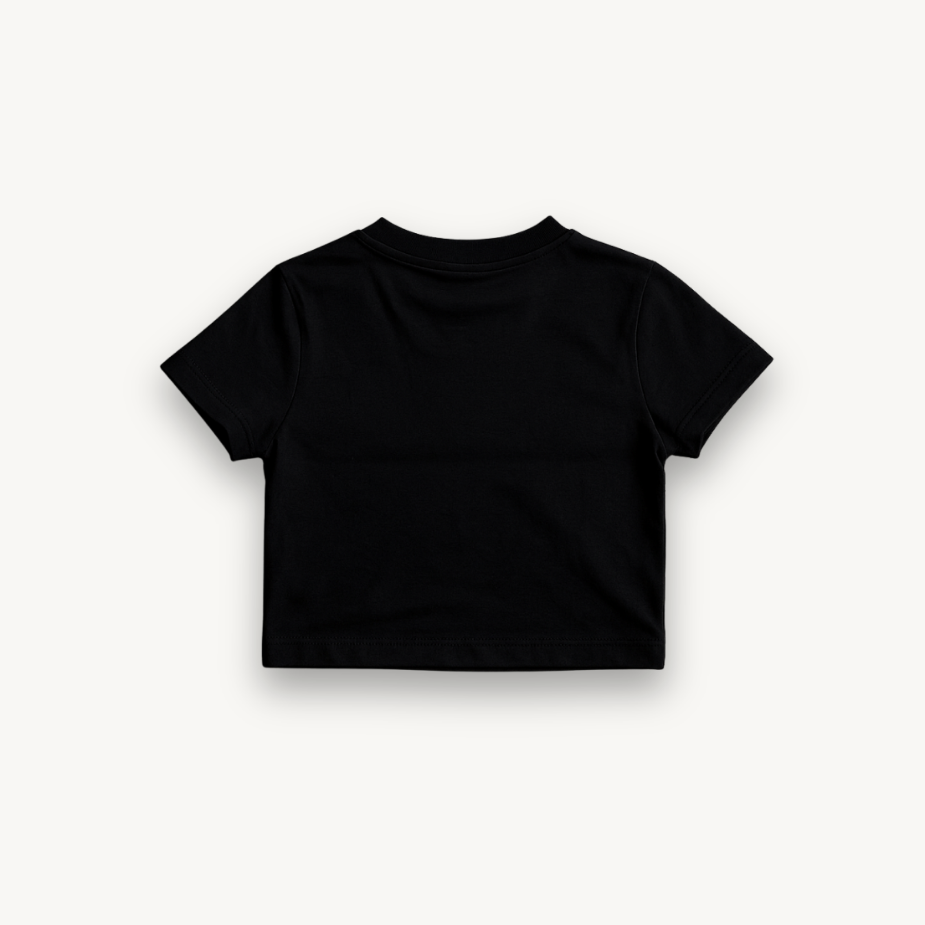 Bee Gees 1969 Crest Black Crop Top