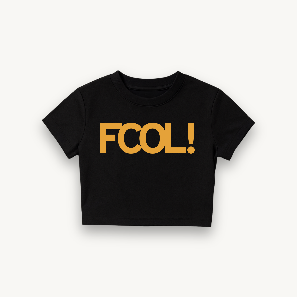 Finneas FCOL Black Crop Top