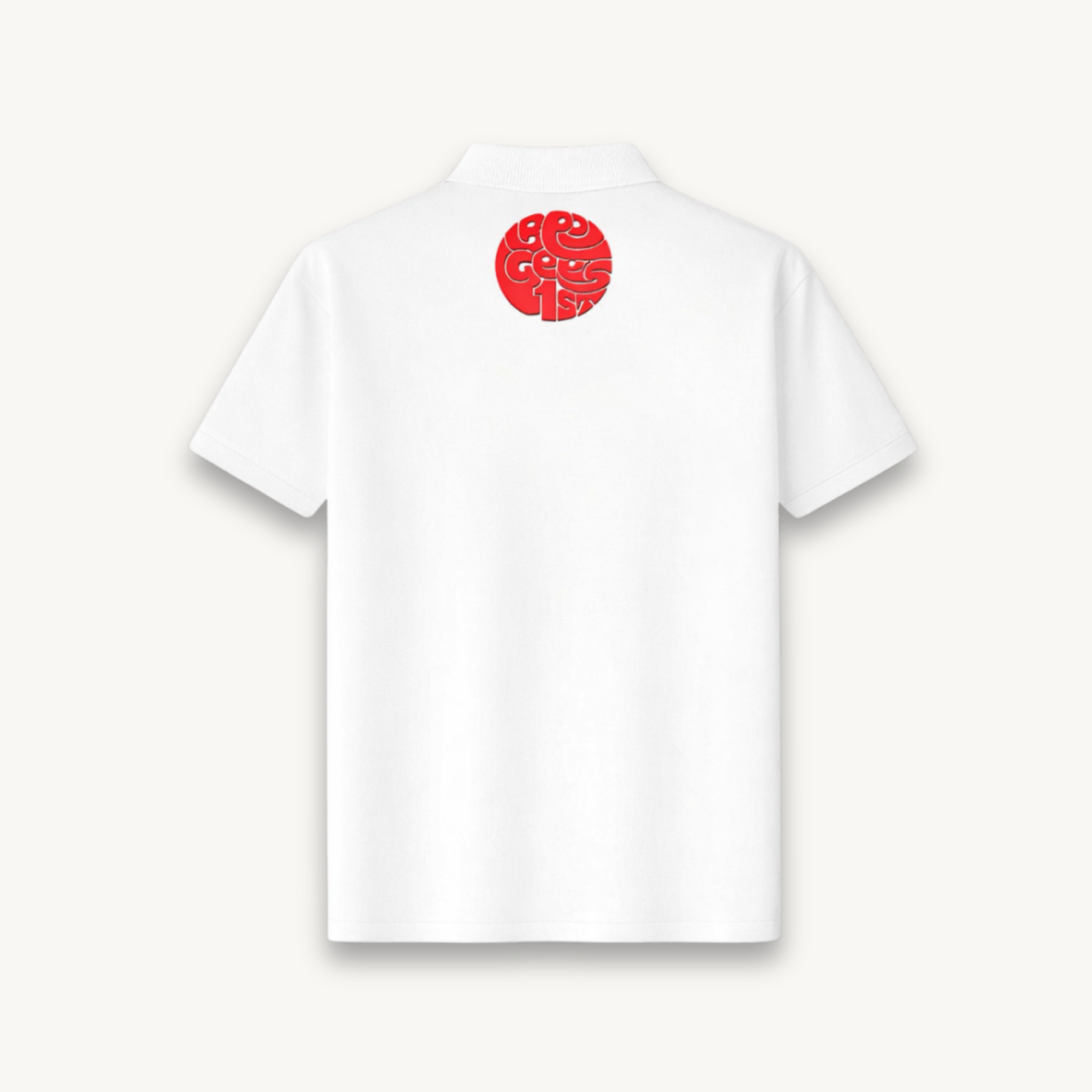 Bee Gees Classic 1st Logo White Polo Shirt