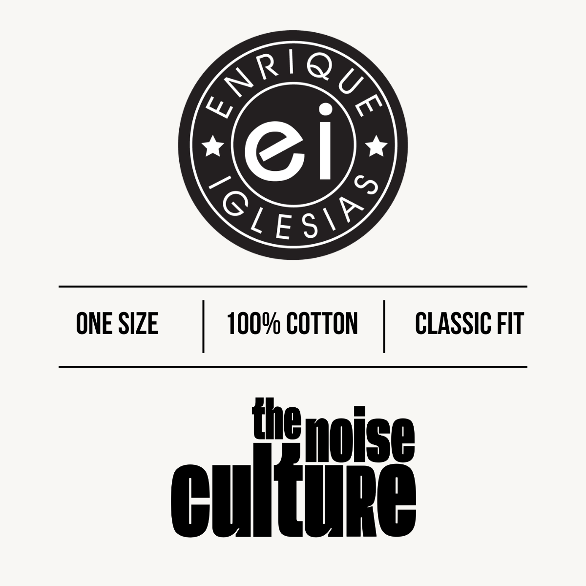 Enrique Iglesias EI Monogram Baseball Black Cap