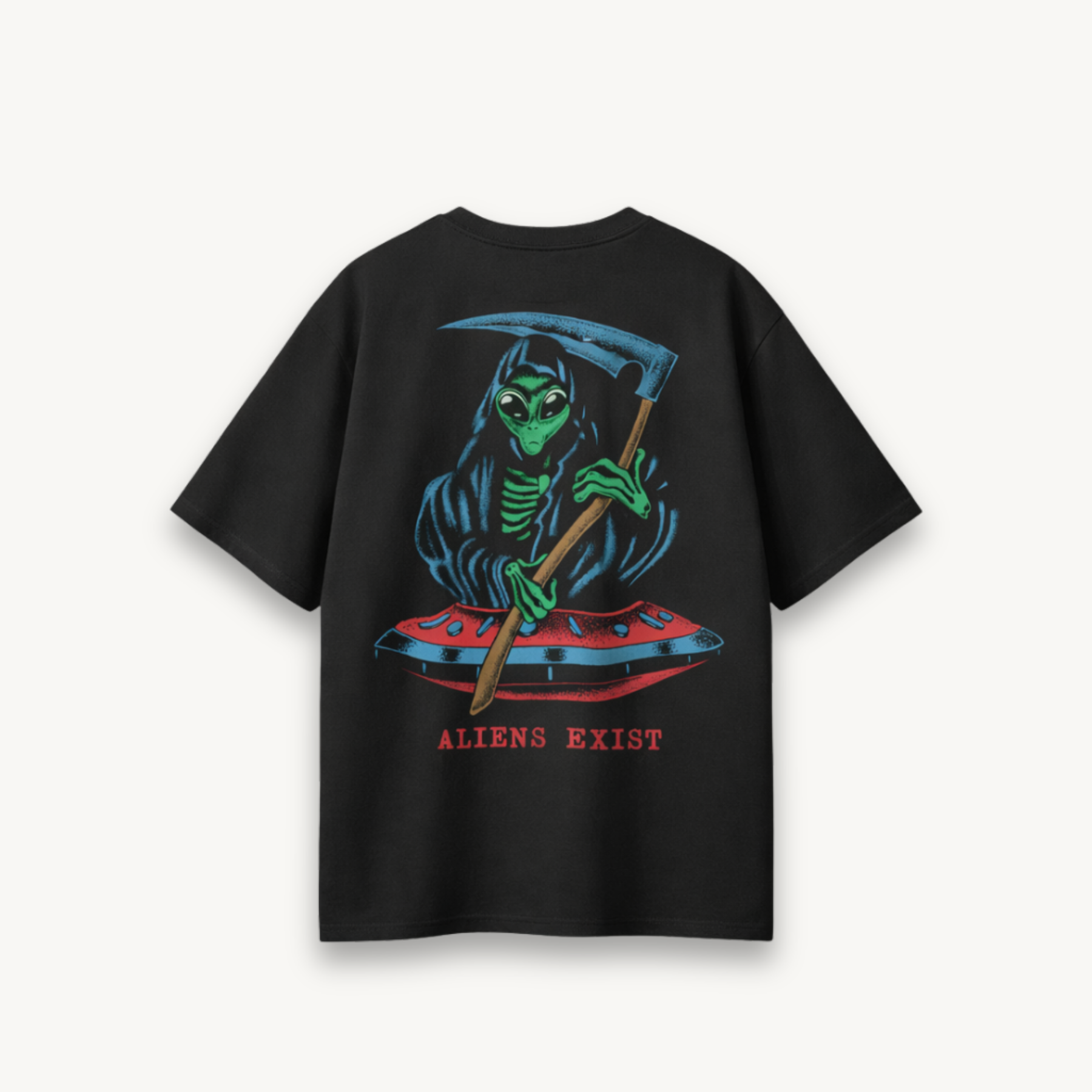 Blink-182 Aliens Exist Tour Edition Black Relaxed Tee