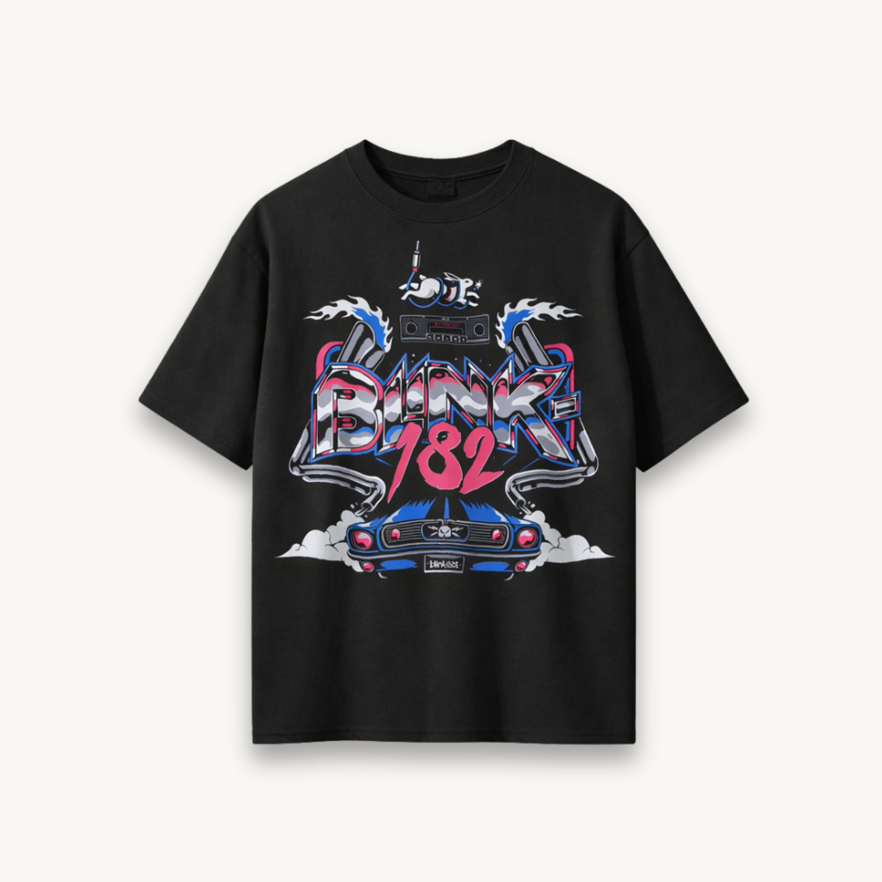 Blink-182 Midnight Highway Black Relaxed Tee
