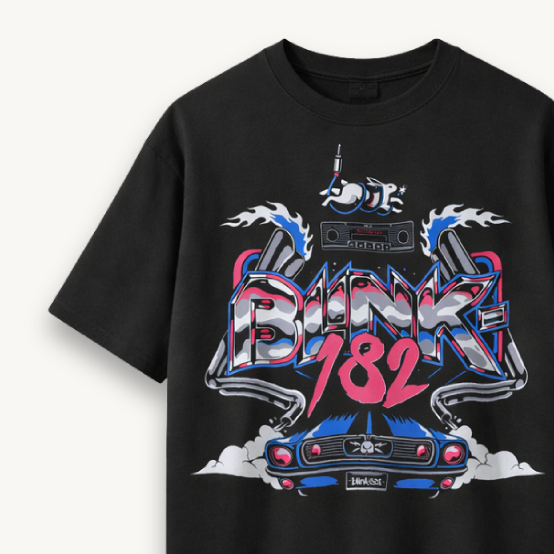 Blink-182 Midnight Highway Black Relaxed Tee