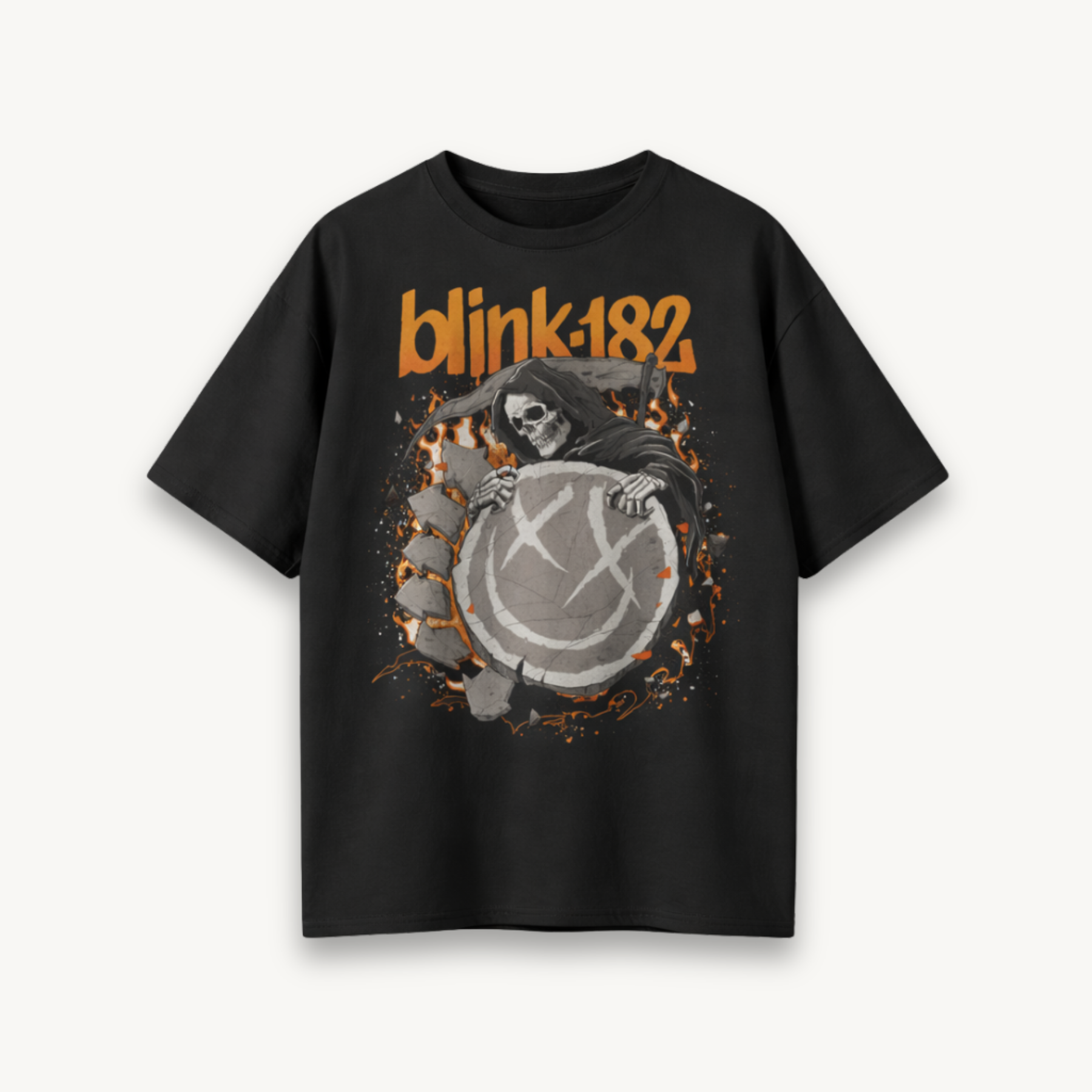 Blink-182 The Reaper Returns Black Relaxed Tee