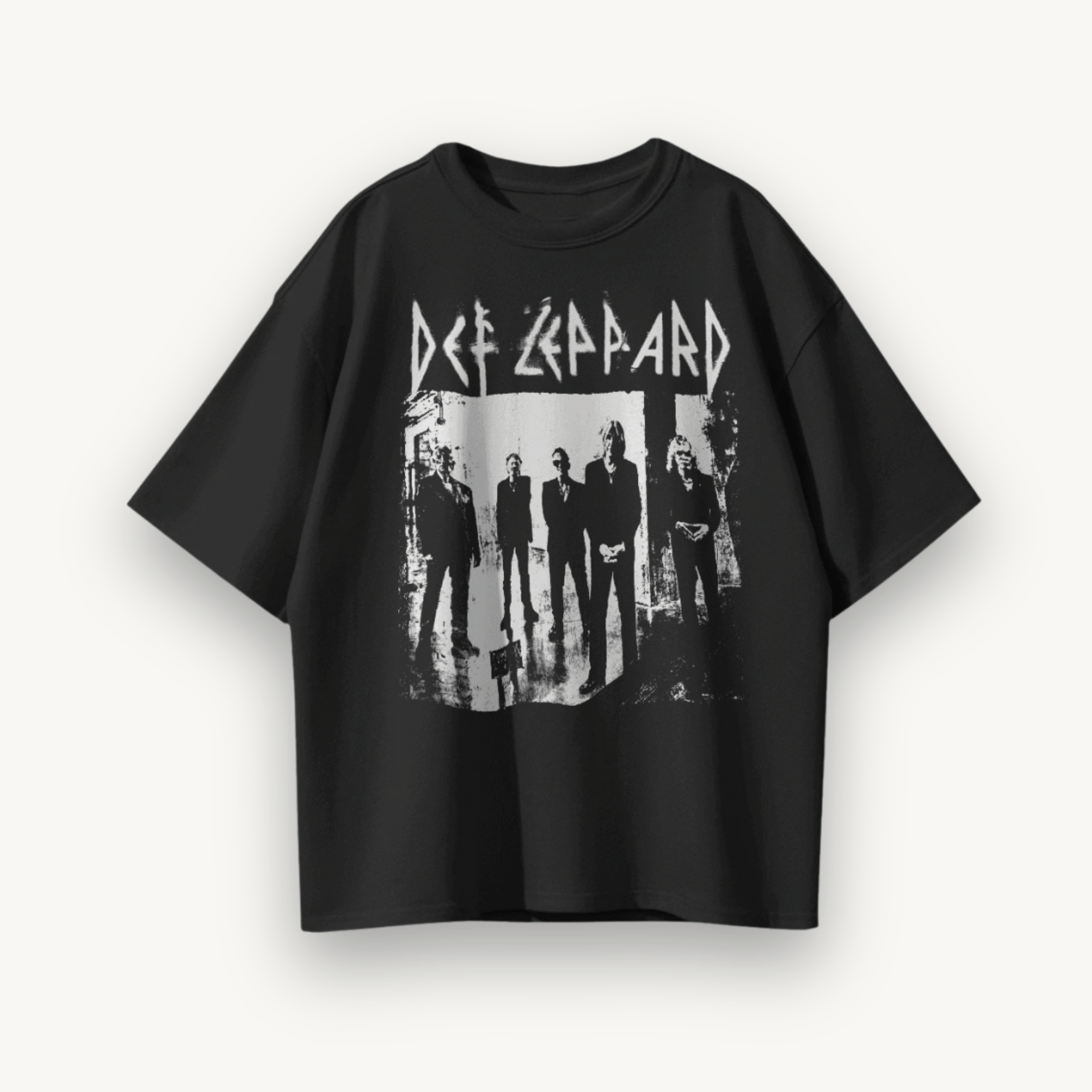 Def Leppard Symphony Black Oversized Tee
